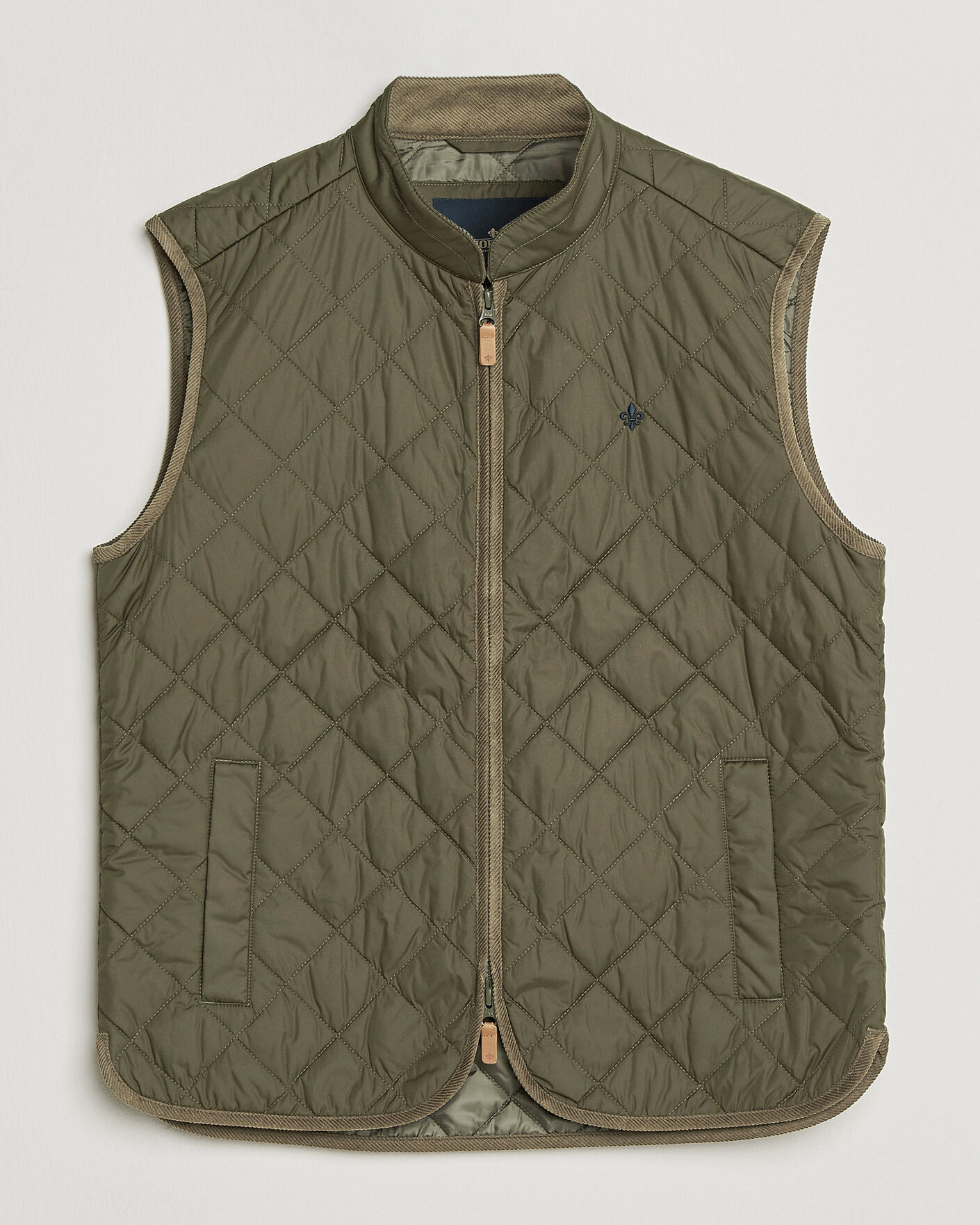 Uomini | Gilet | Morris | Teddy Quilted Vest Olive