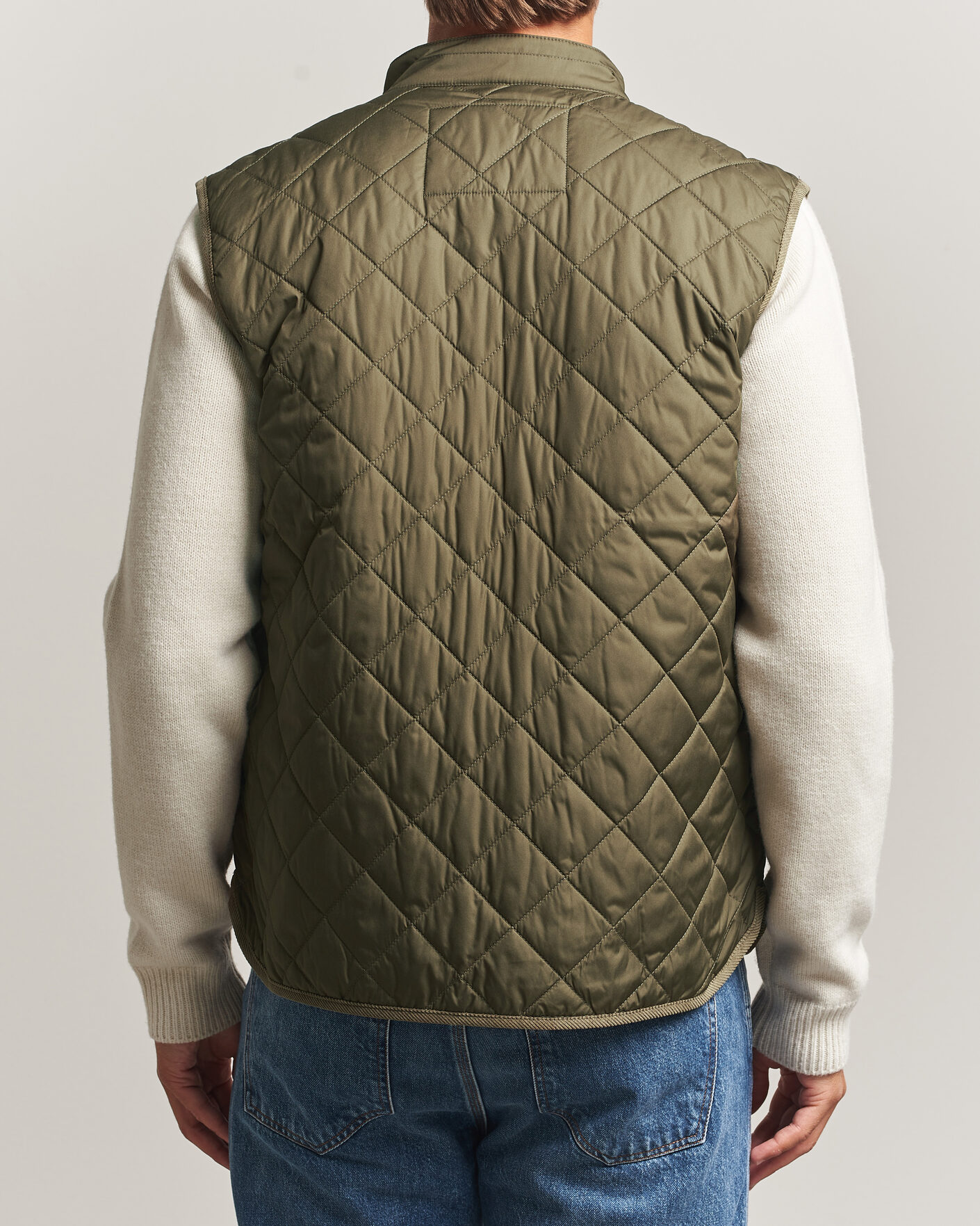 Uomini | Gilet | Morris | Teddy Quilted Vest Olive