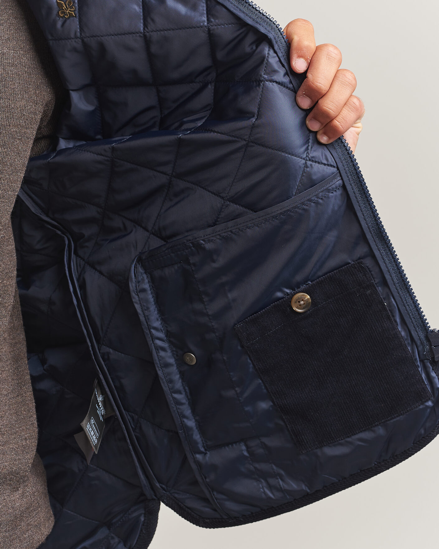 Uomini | Giacche | Morris | Teddy Quilted Jacket Old Blue