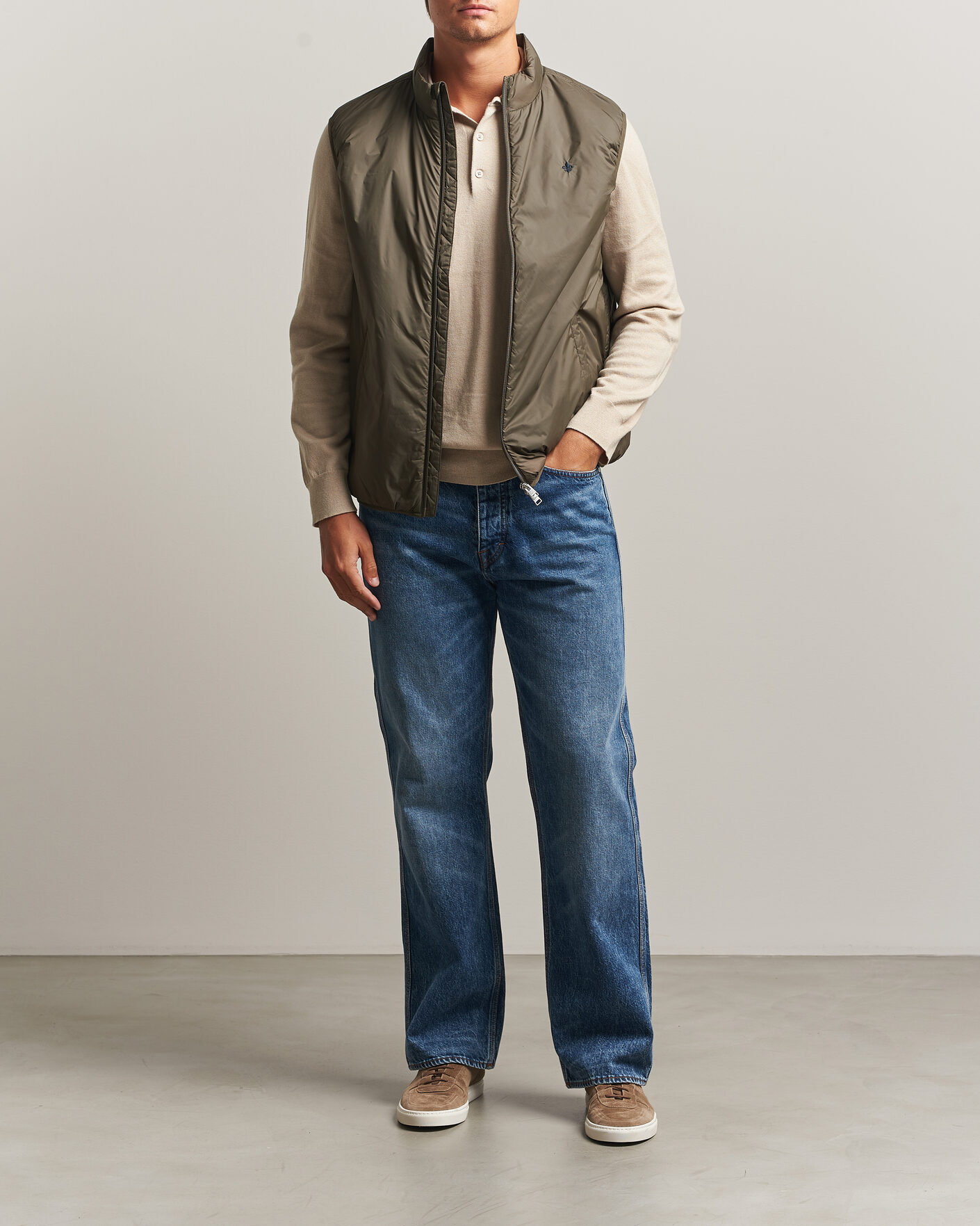 Uomini | Gilet | Morris | Bradley Padded Vest Olive