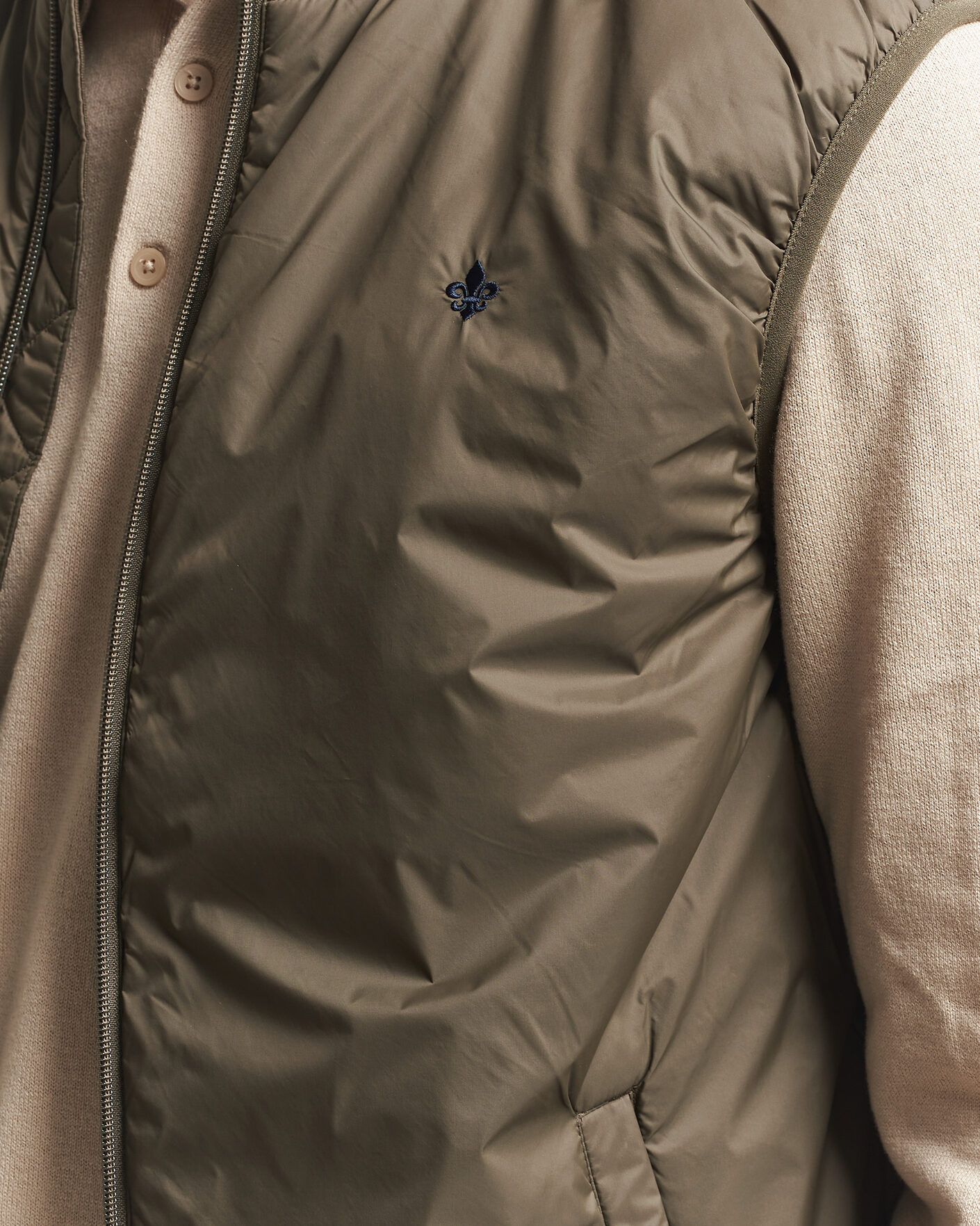Uomini | Gilet | Morris | Bradley Padded Vest Olive