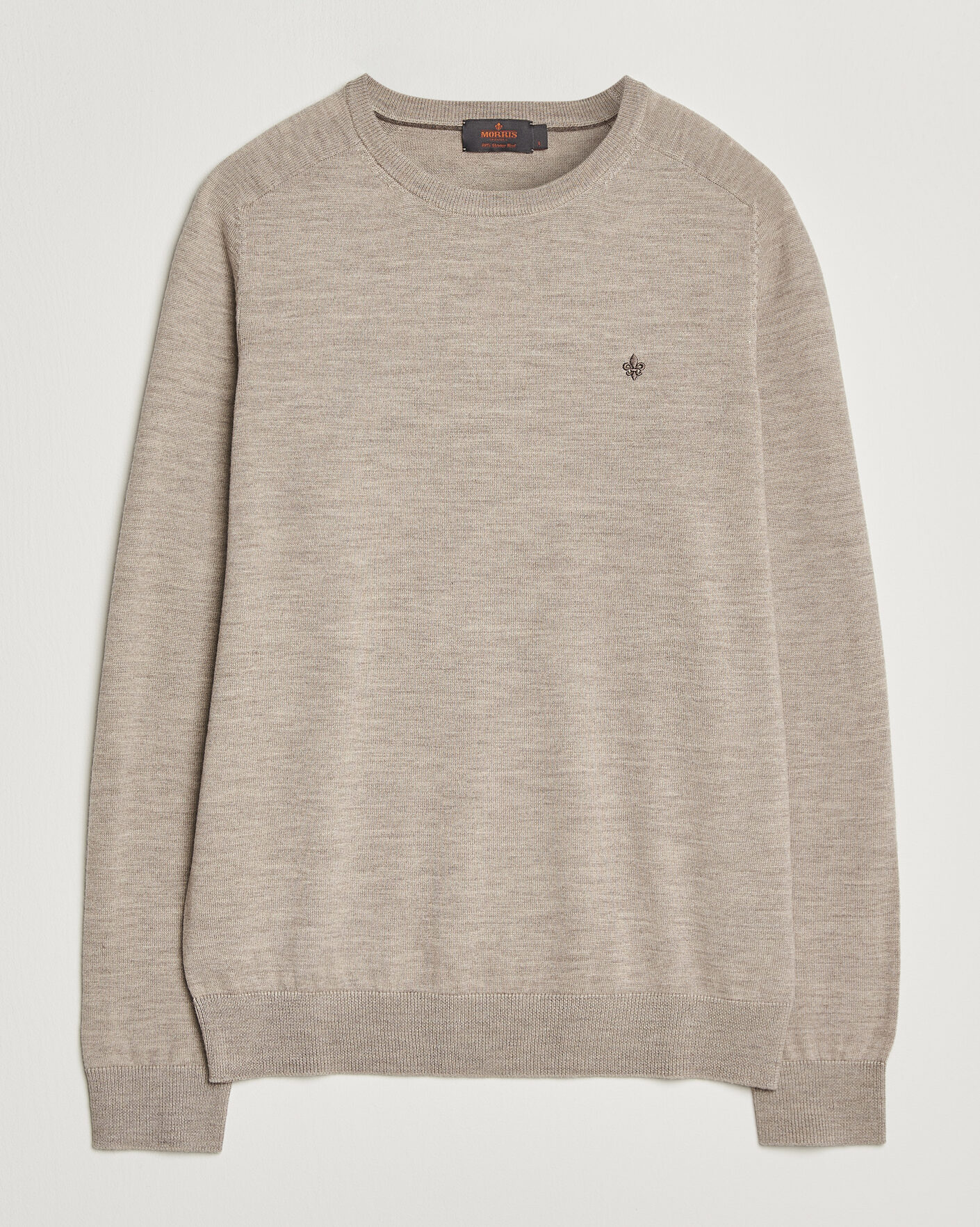 Uomini | Maglieria | Morris | Merino O-Neck Khaki
