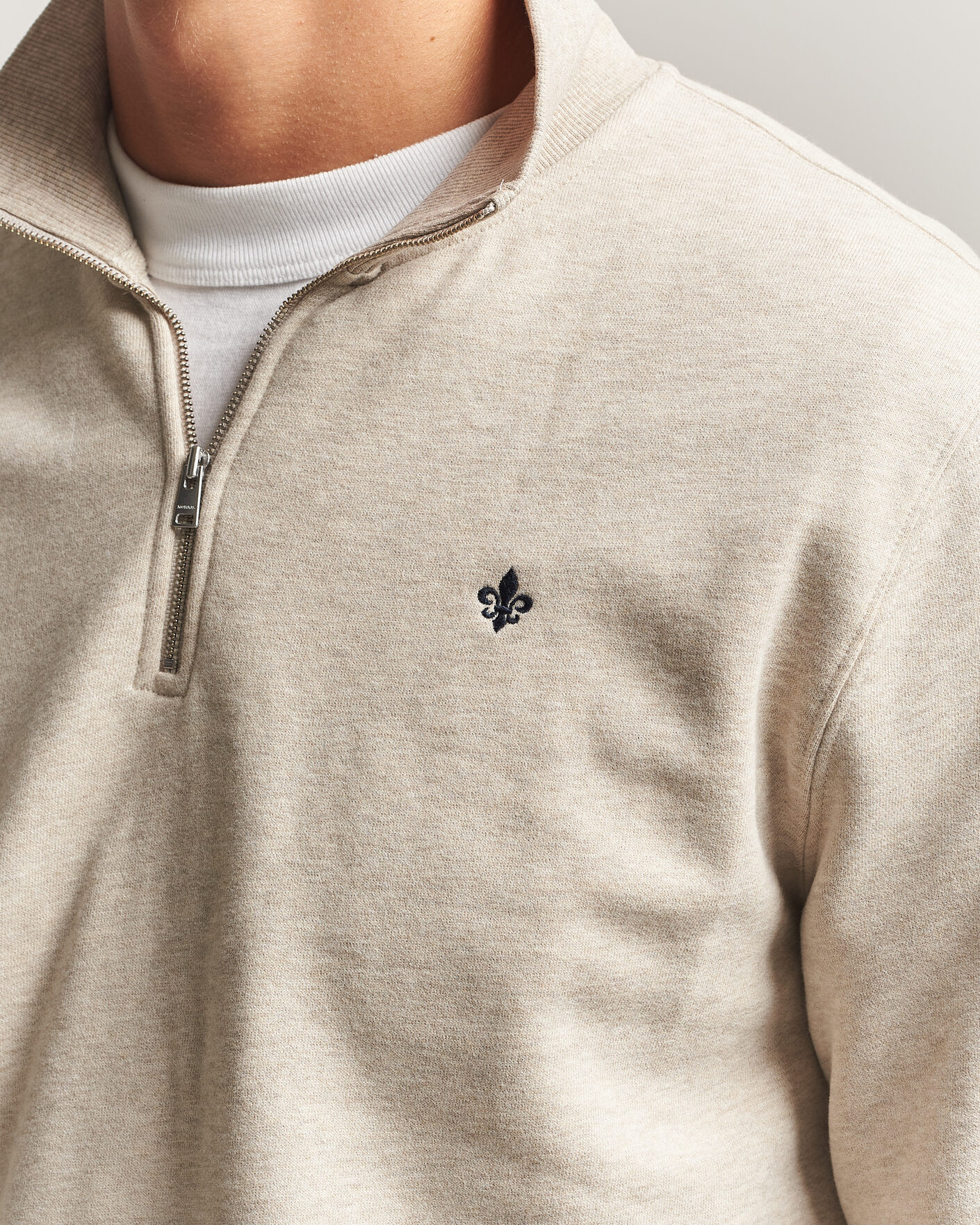 Uomini | Maglieria | Morris | Brandon Lily Half Zip Khaki