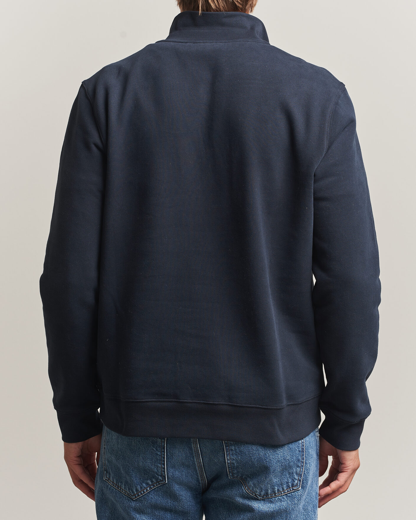 Uomini | Maglieria | Morris | Brandon Lily Half Zip Old Blue