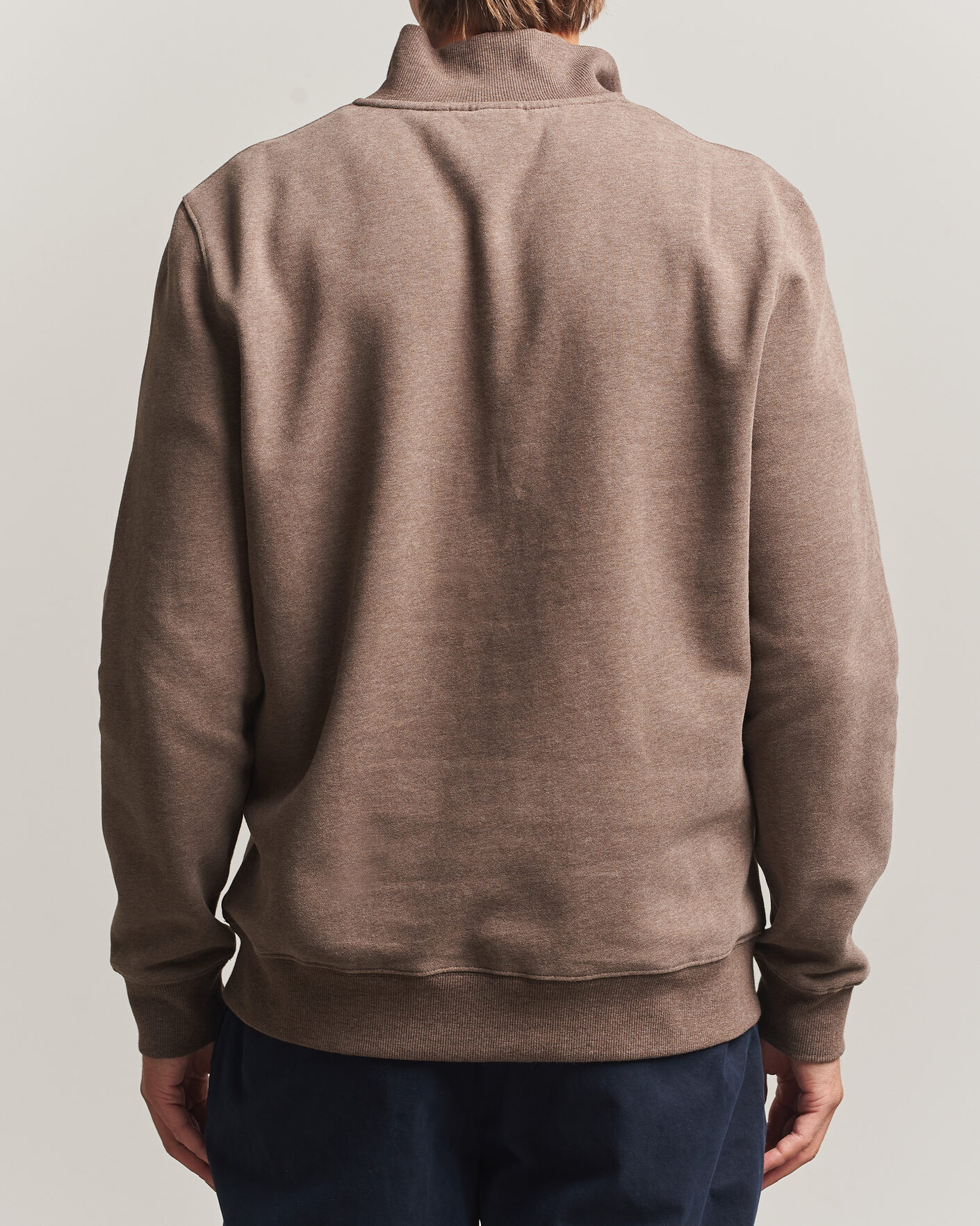 Uomini | Maglieria | Morris | Brandon Lily Half Zip Brown