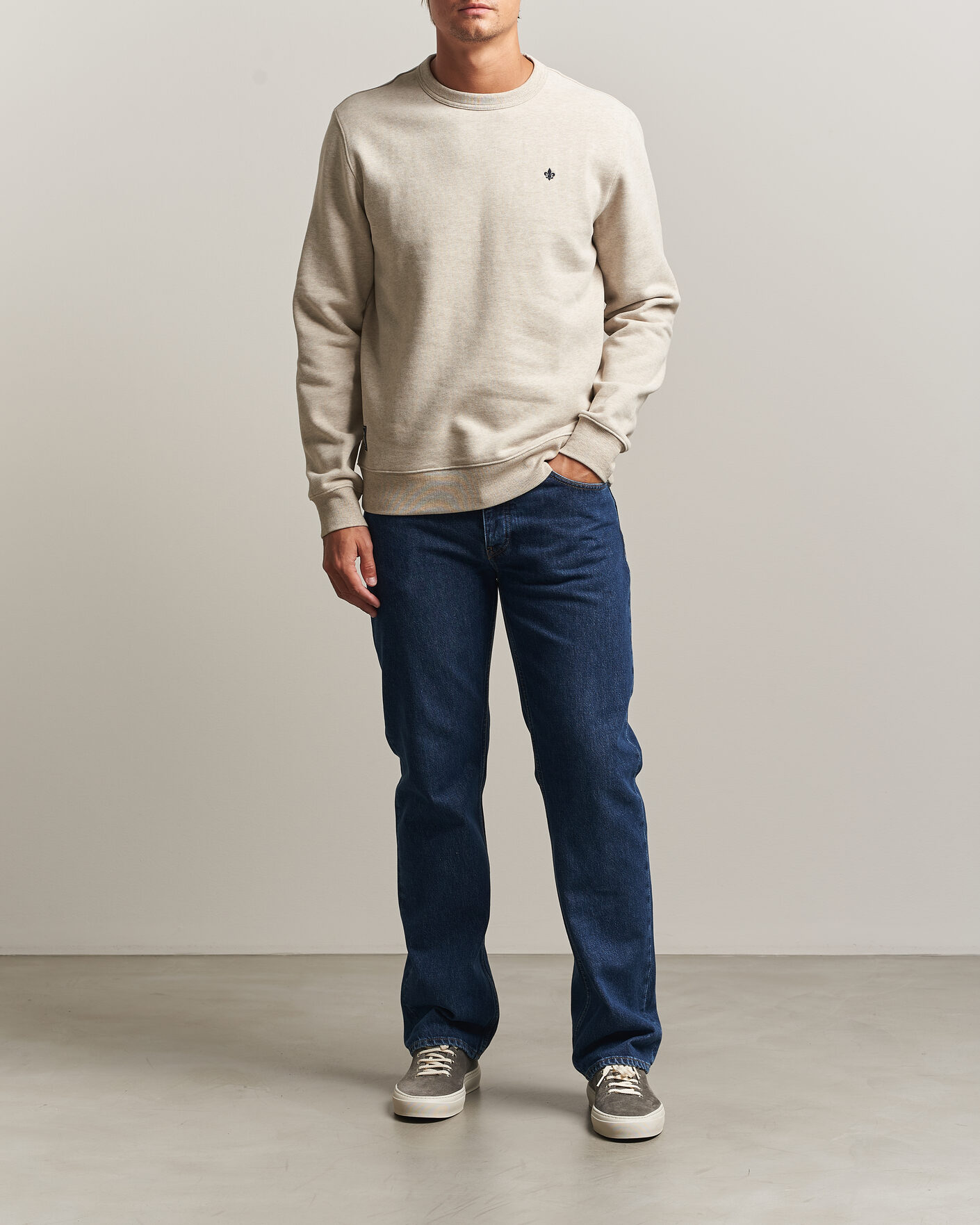 Uomini | Maglieria | Morris | Brandon Lily Sweatshirt Khaki