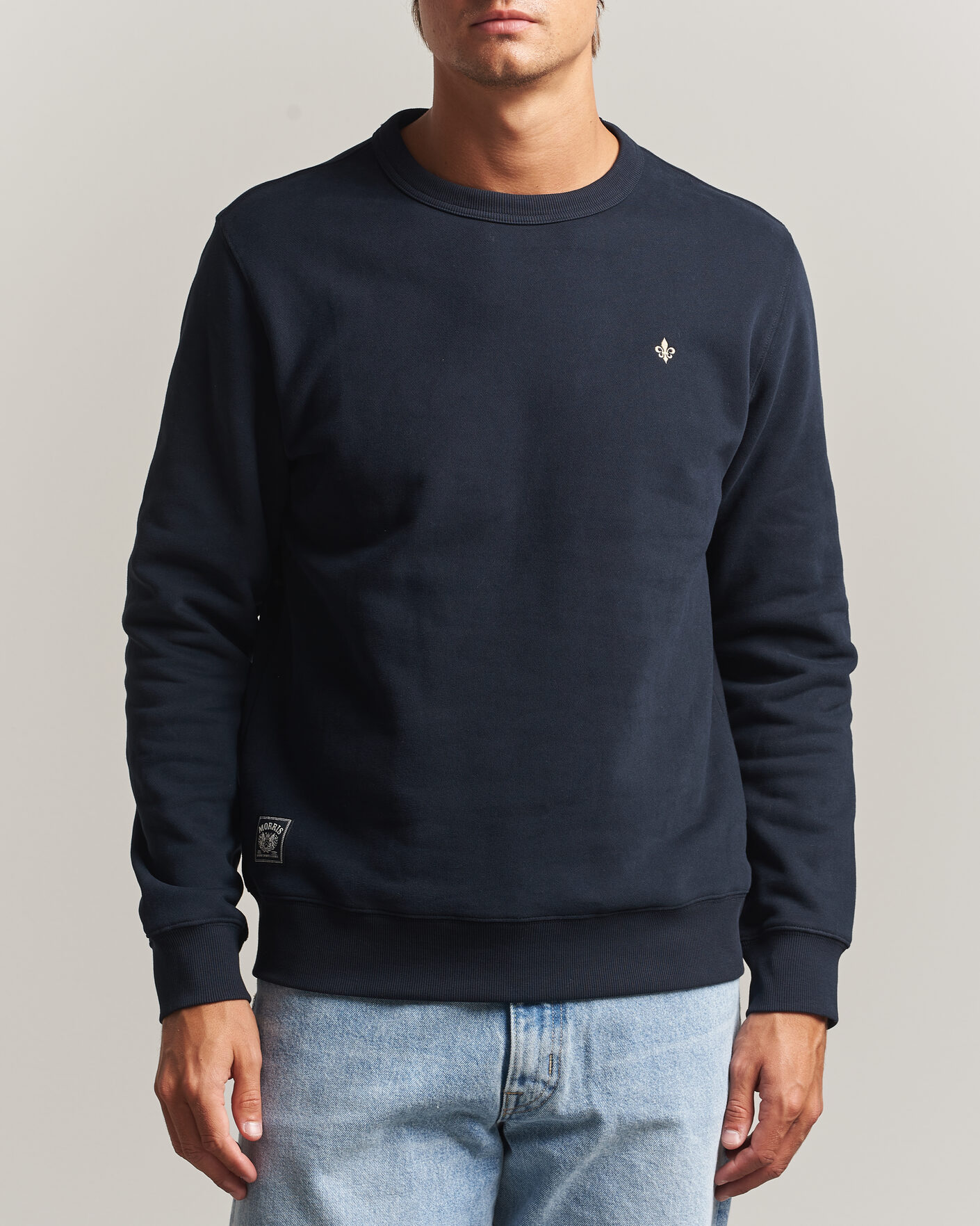 Uomini | Maglieria | Morris | Brandon Lily Sweatshirt Old Blue