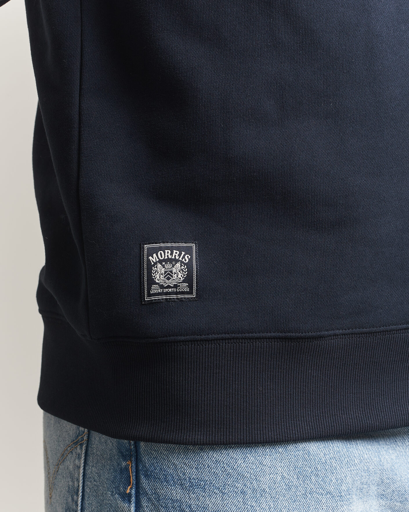 Uomini | Maglieria | Morris | Brandon Lily Sweatshirt Old Blue