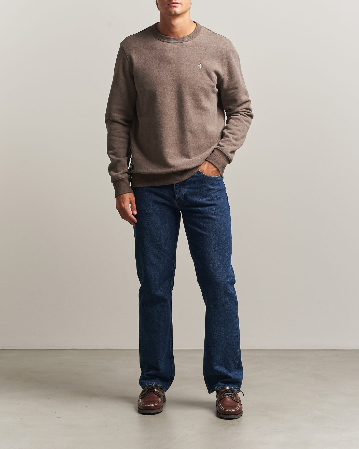 Uomini | Maglieria | Morris | Brandon Lily Sweatshirt Brown
