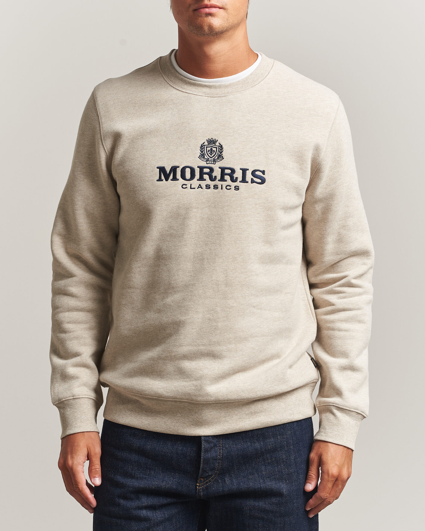 Uomini | Maglieria | Morris | Brian Sweatshirt Khaki