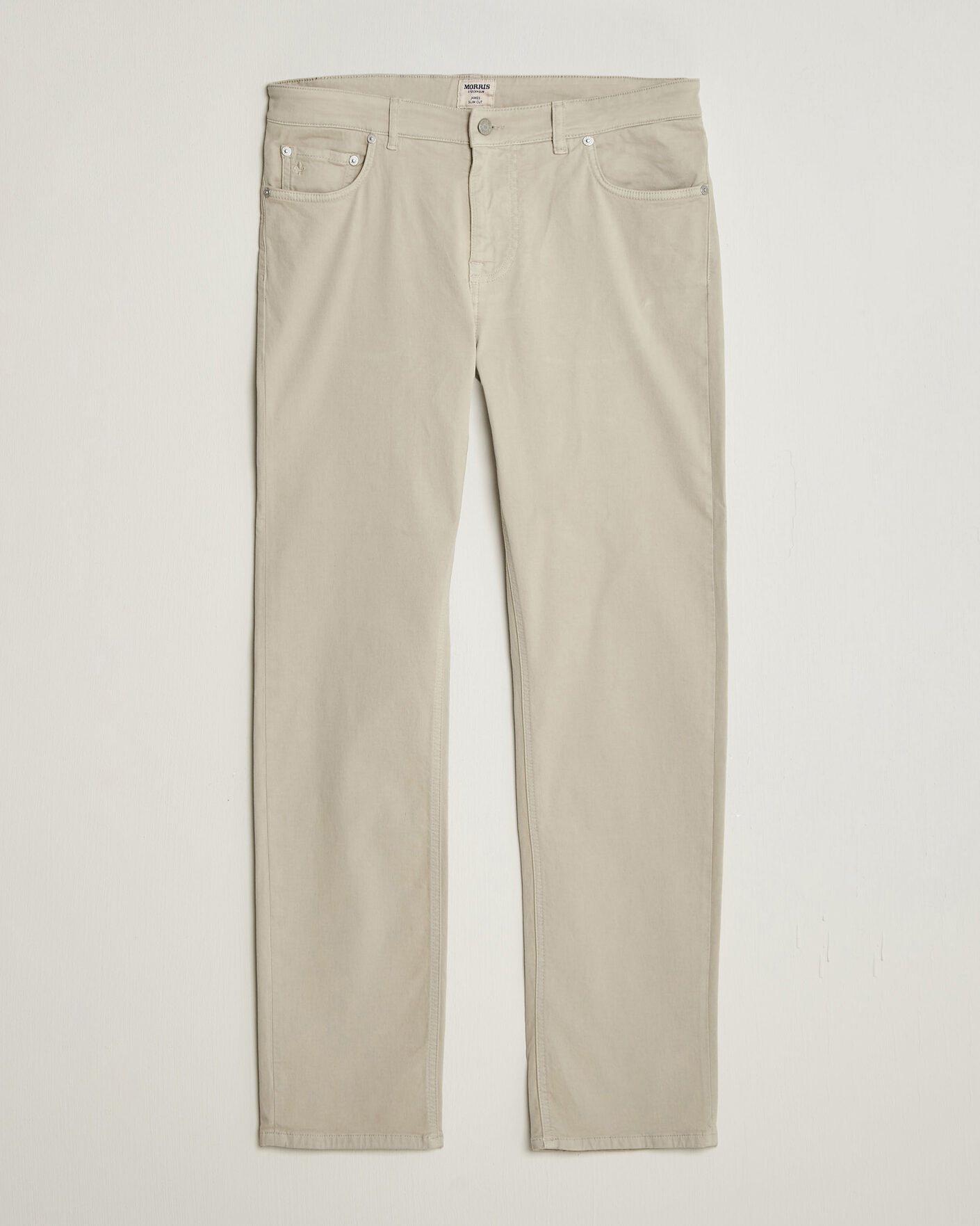 Uomini | Pantaloni | Morris | James Brushed 5-Pocket Pant Khaki