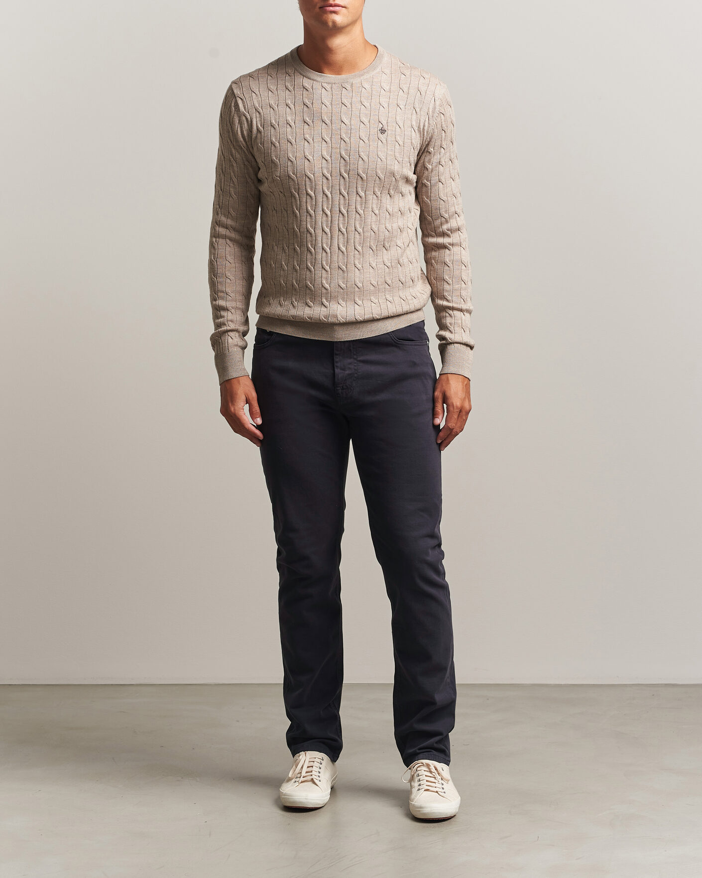 Uomini | Pantaloni | Morris | James Brushed 5-Pocket Pant Blue