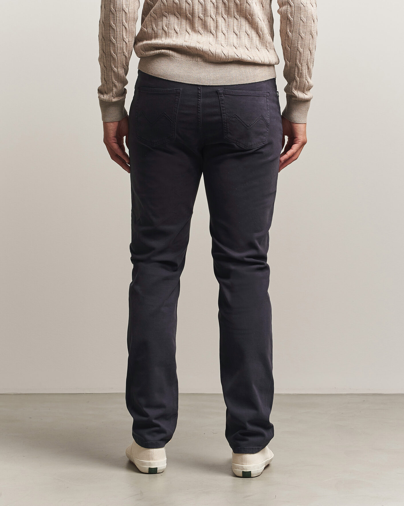 Uomini | Pantaloni | Morris | James Brushed 5-Pocket Pant Blue