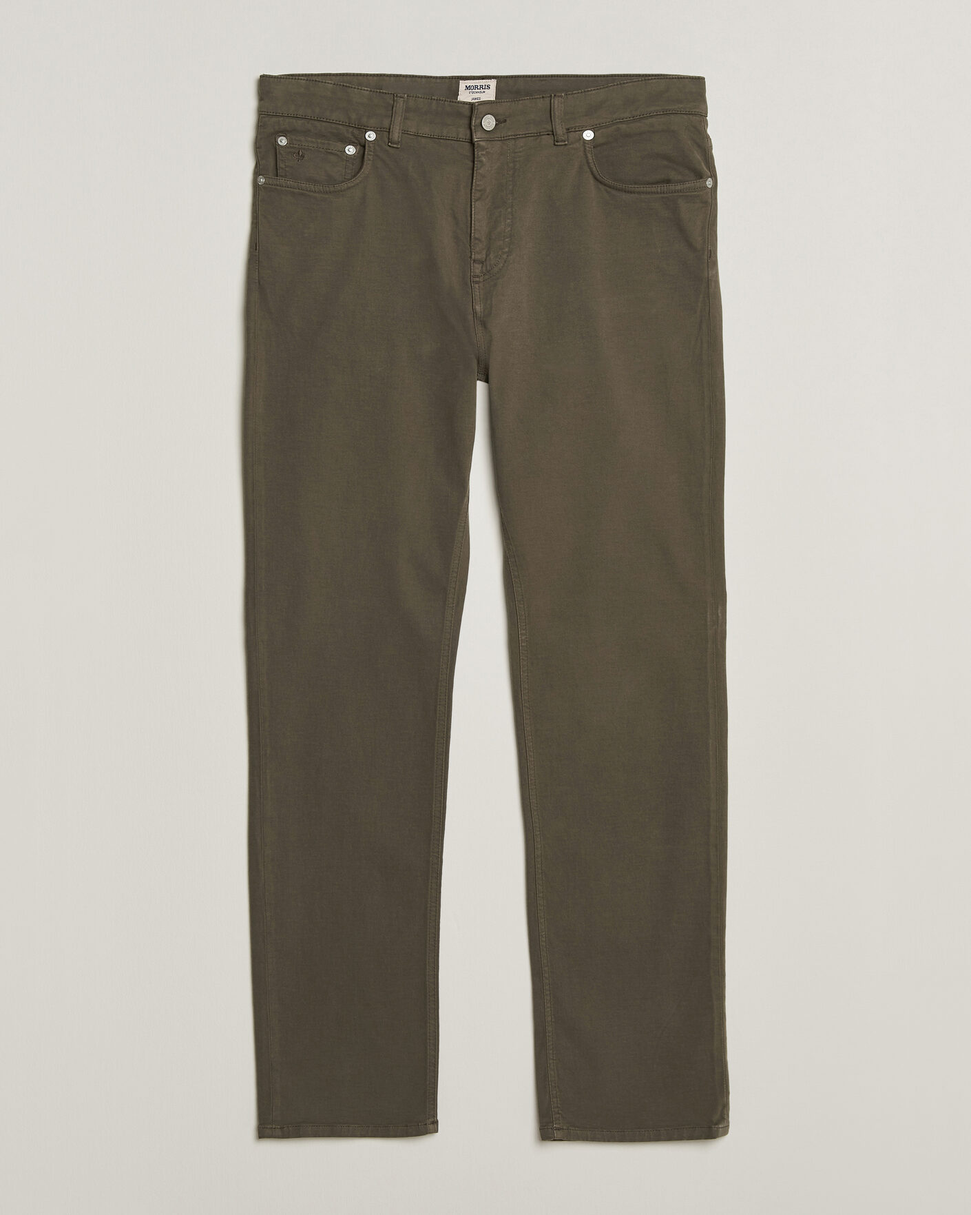 Uomini | Pantaloni | Morris | James Brushed 5-Pocket Pant Olive