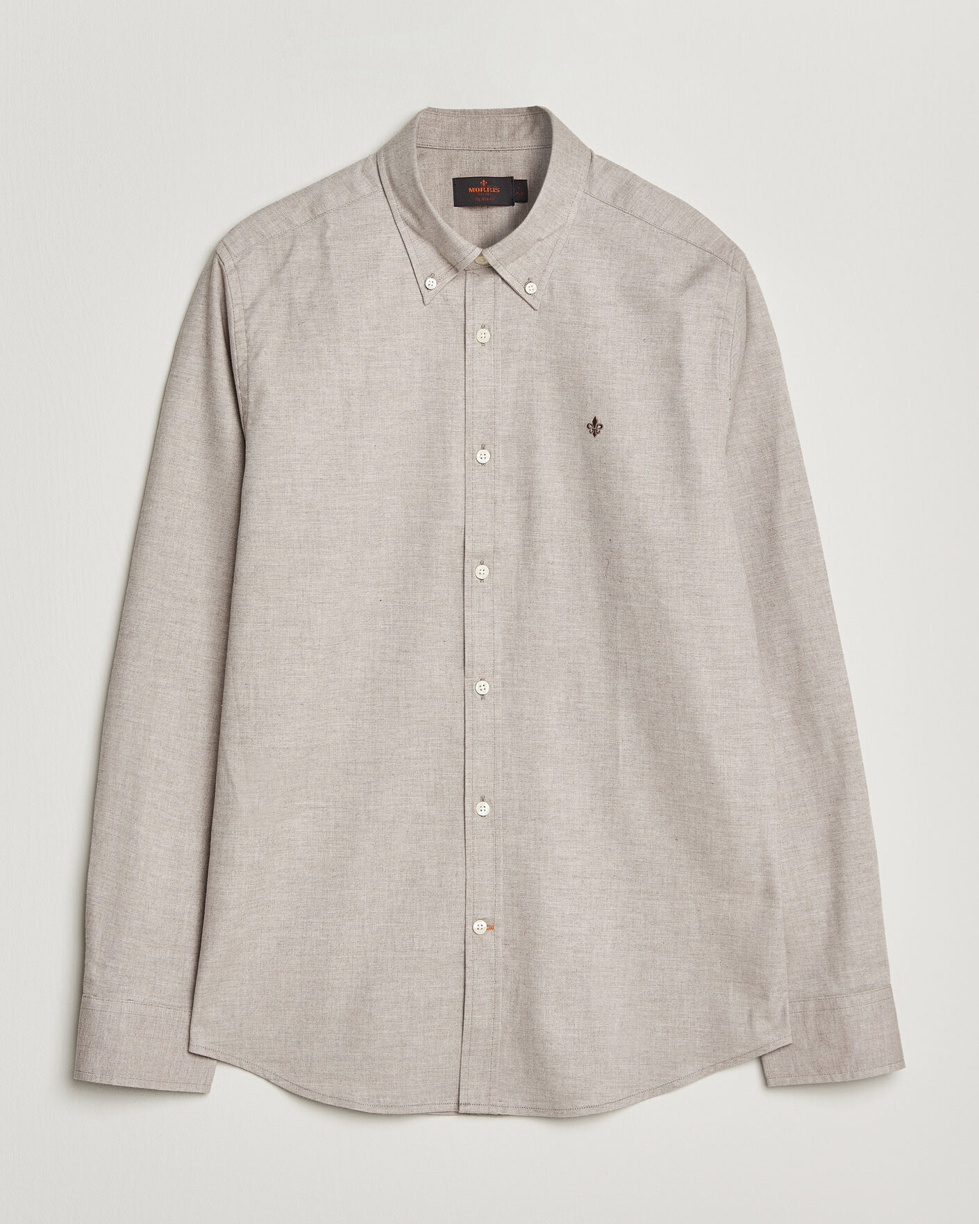 Uomini | Camicie | Morris | Watts Flannel Shirt Khaki