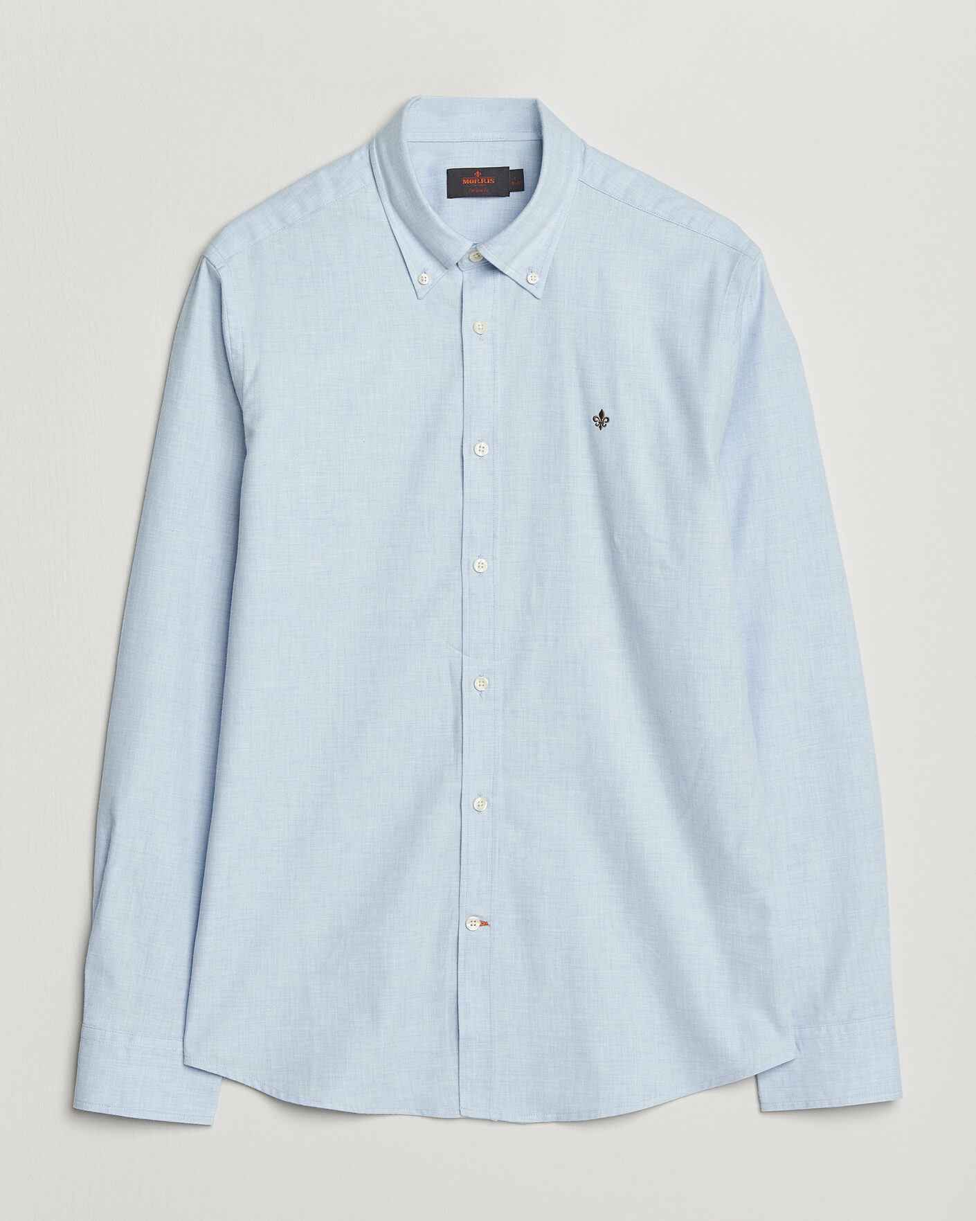 Uomini | Camicie | Morris | Watts Flannel Shirt Light Blue