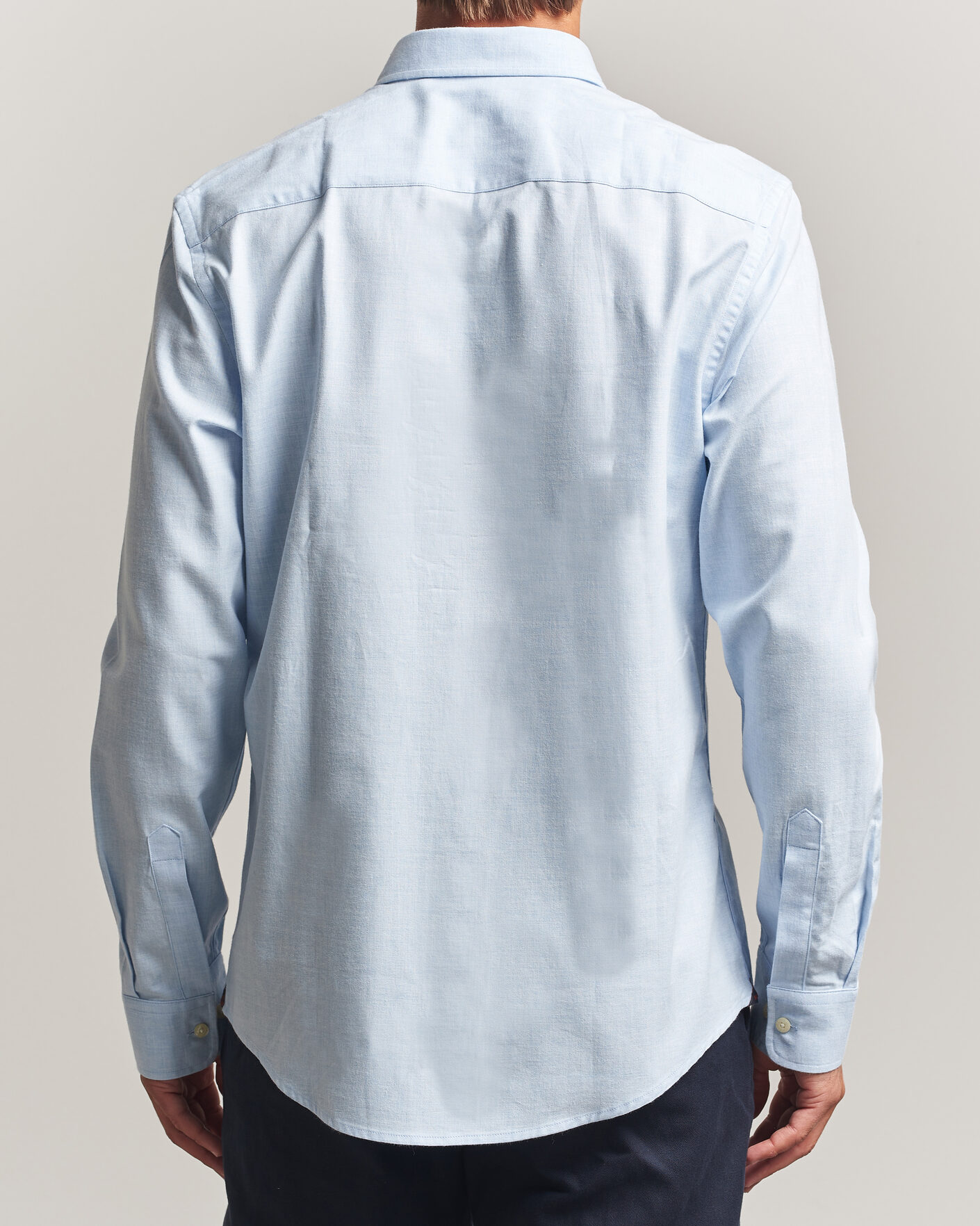Uomini | Camicie | Morris | Watts Flannel Shirt Light Blue