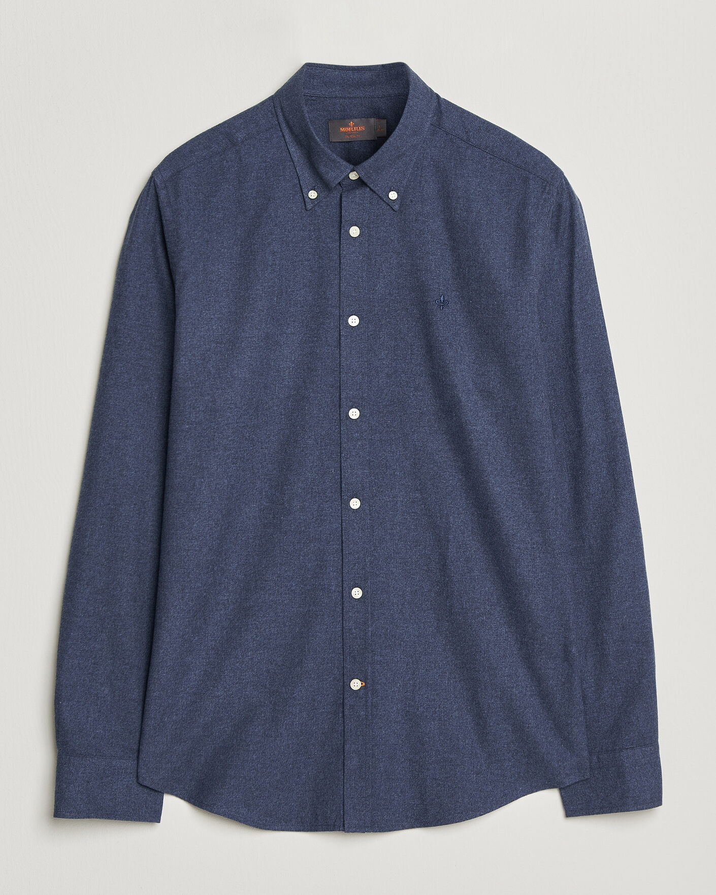 Uomini | Camicie | Morris | Watts Flannel Shirt Navy