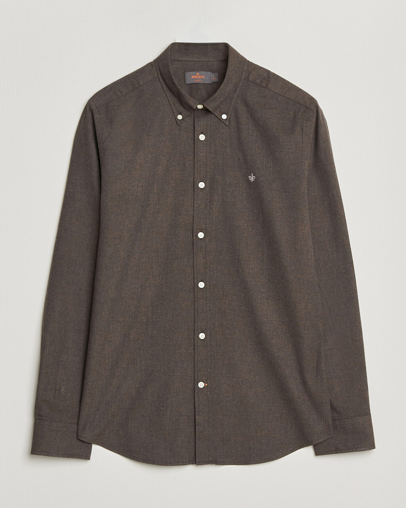 Uomini | Camicie | Morris | Watts Flannel Shirt Brown