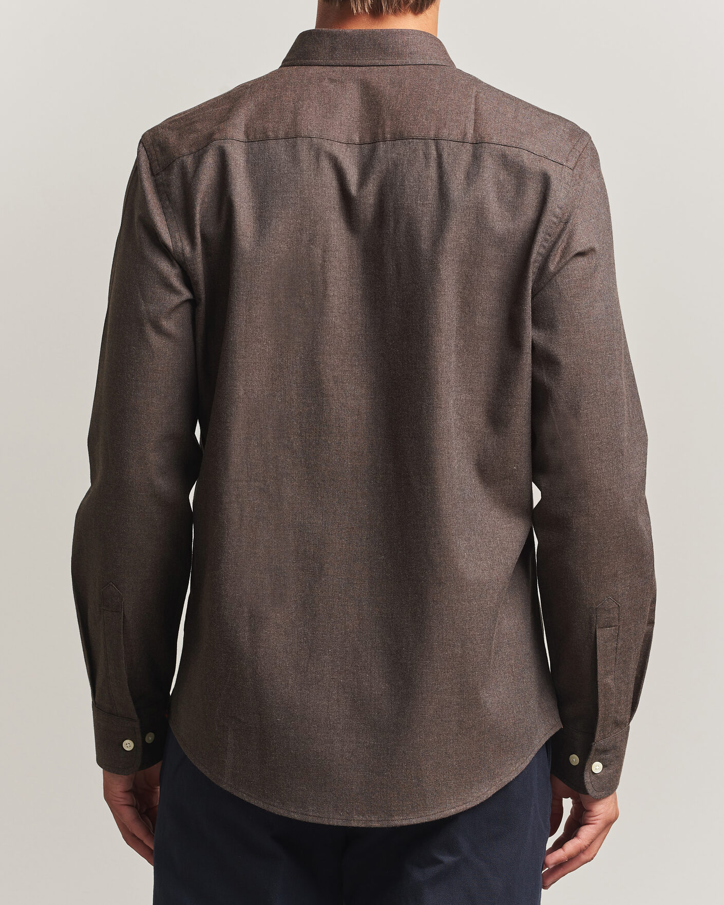 Uomini | Camicie | Morris | Watts Flannel Shirt Brown