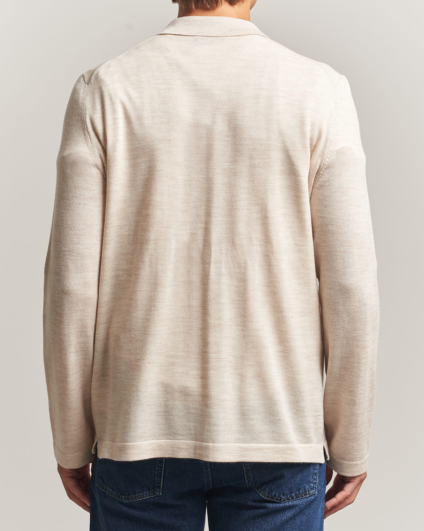 Uomini | Camicie | Morris | Merino Shirt Cardigan Off White