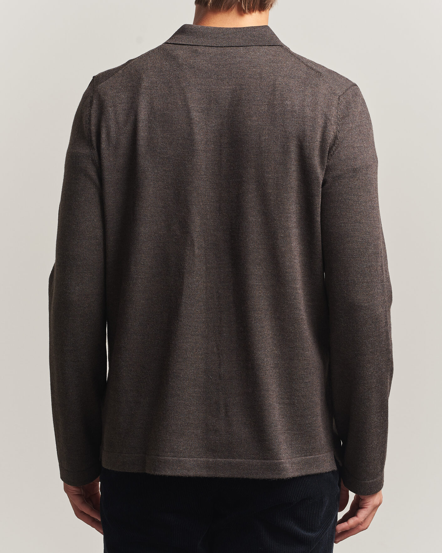 Uomini | Camicie | Morris | Merino Shirt Cardigan Brown