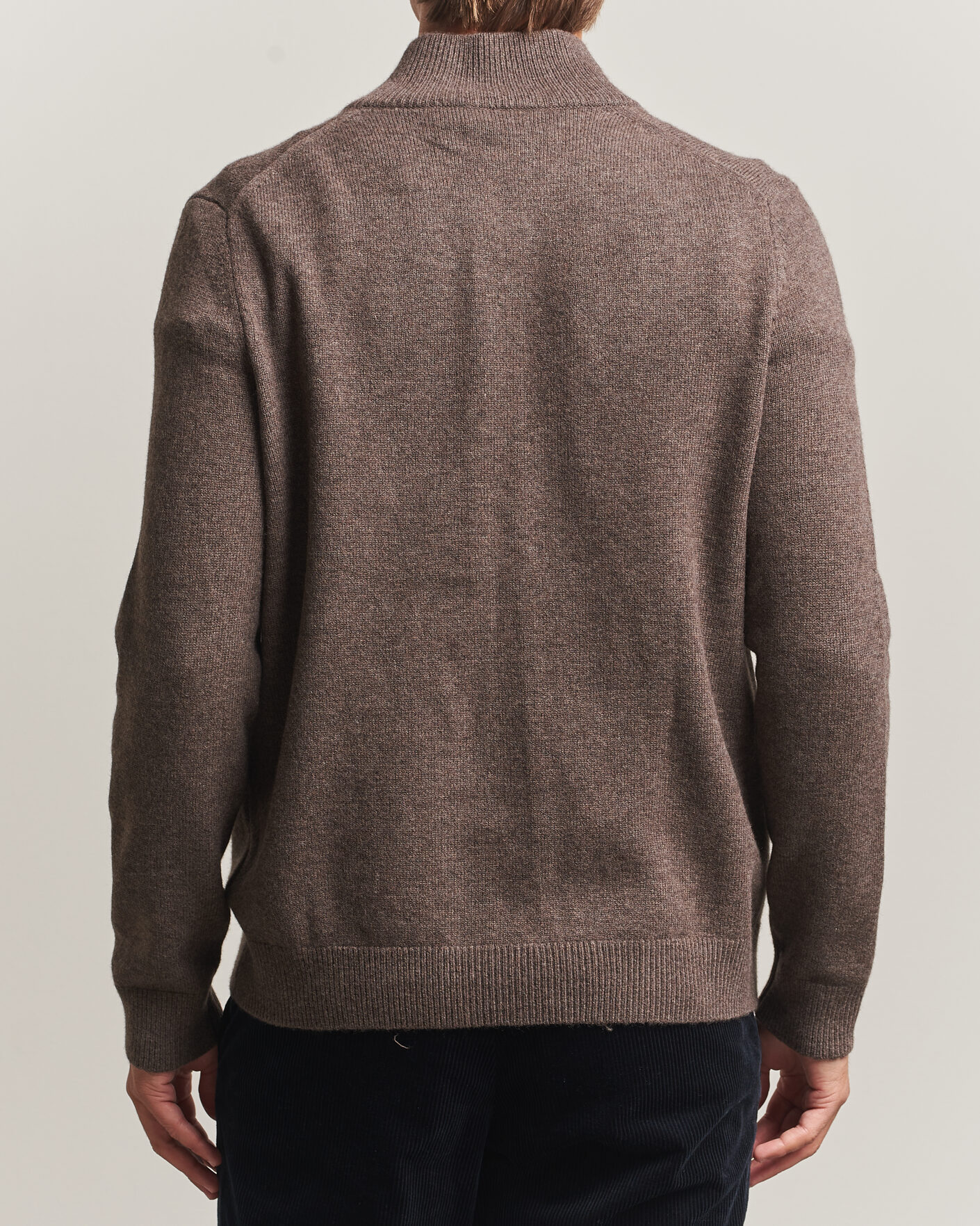 Uomini | Maglieria | Morris | Hertford Button Cardigan Brown