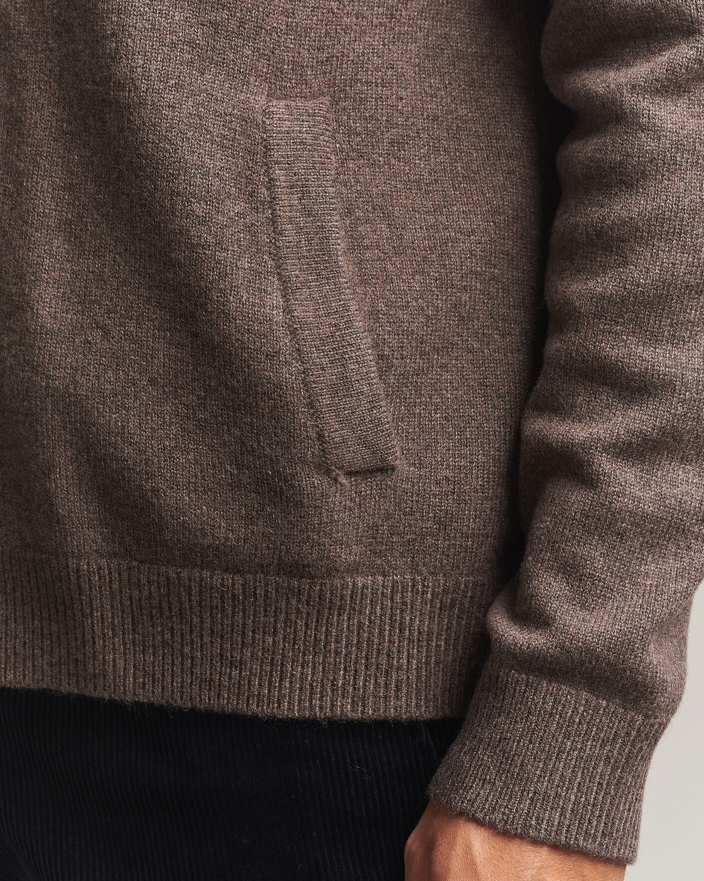Uomini | Maglieria | Morris | Hertford Button Cardigan Brown