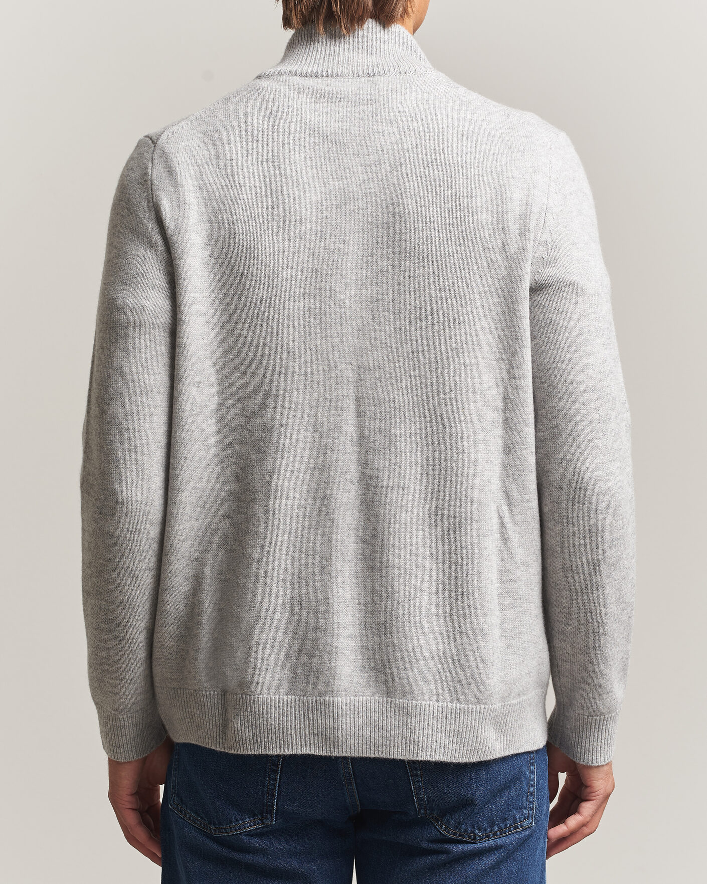 Uomini | Maglieria | Morris | Hertford Button Cardigan Grey