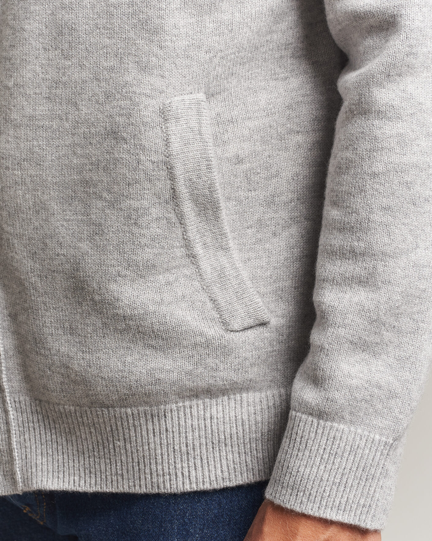 Uomini | Maglieria | Morris | Hertford Button Cardigan Grey