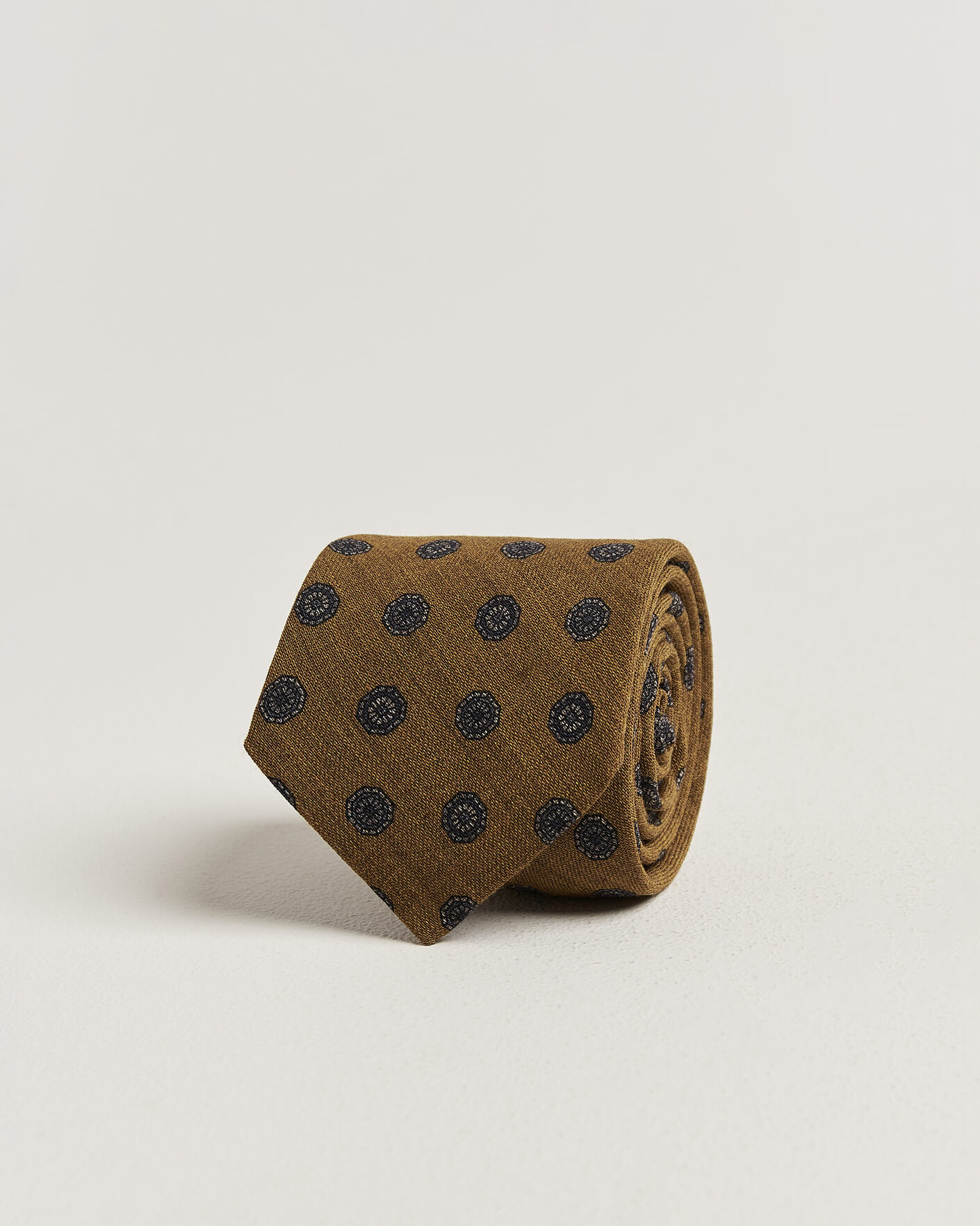 Uomini | Cravatte | Amanda Christensen | Wool Medallion 8cm Tie Yellow