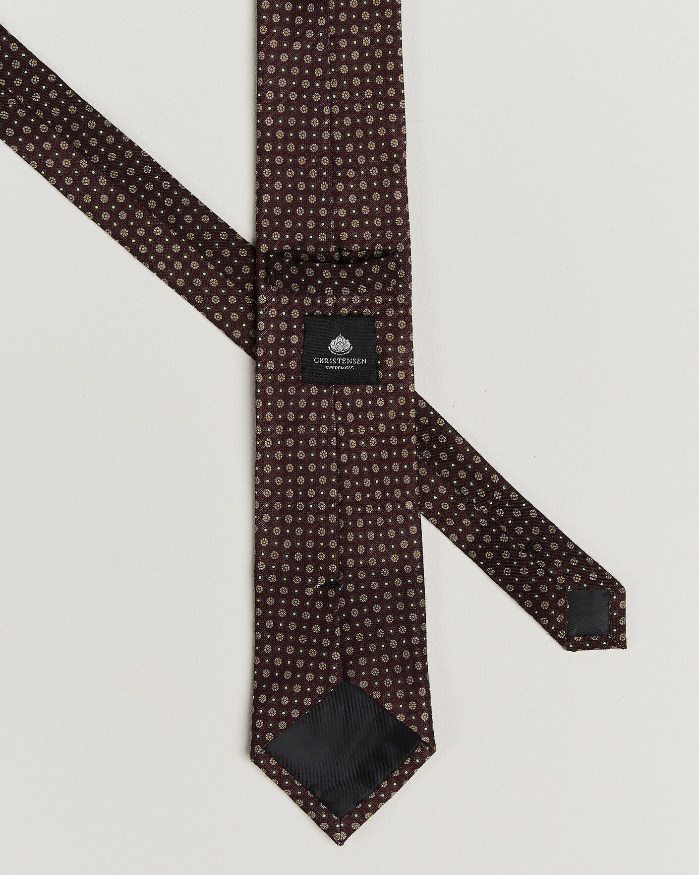 Uomini | Cravatte | Amanda Christensen | Box Set Wool 8 cm Tie And Pocket Square Wine