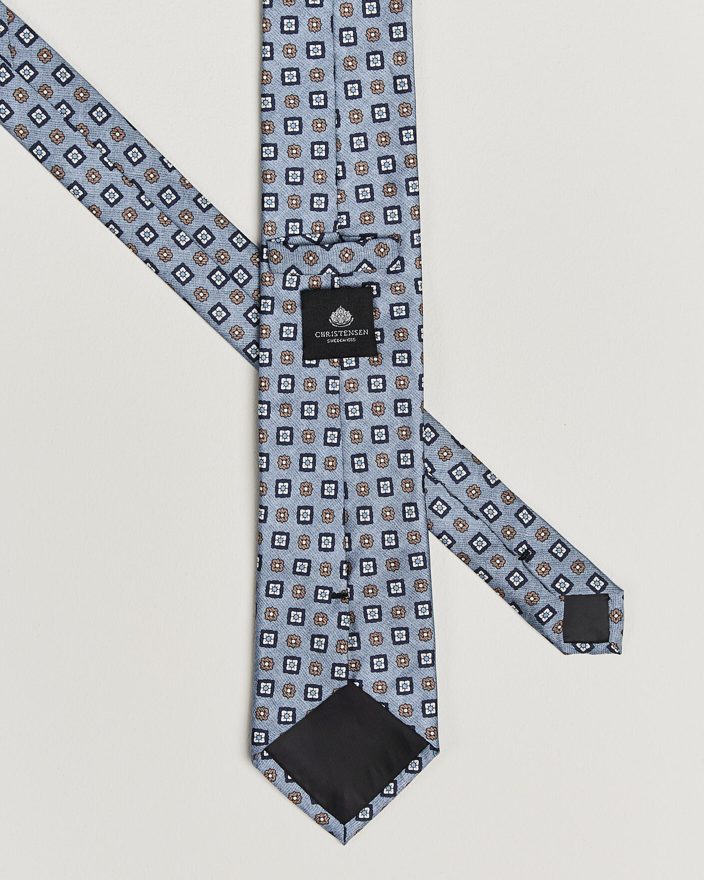 Uomini | Cravatte | Amanda Christensen | Box Set Silk 8 cm Tie And Pocket Square Sky Blue