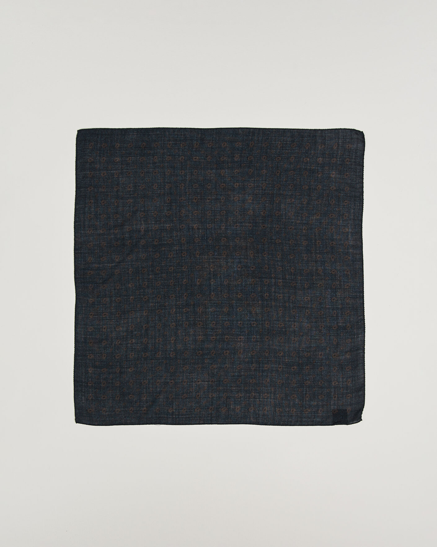 Uomini | Sciarpe | Amanda Christensen | Wool Printed Paisley Bandana Navy