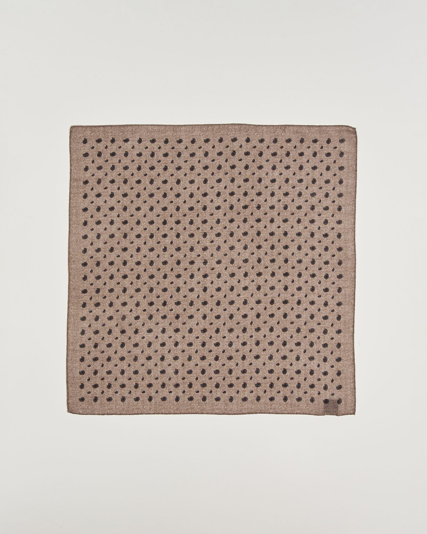 Uomini | Sciarpe | Amanda Christensen | Wool Printed Paisley Bandana Beige