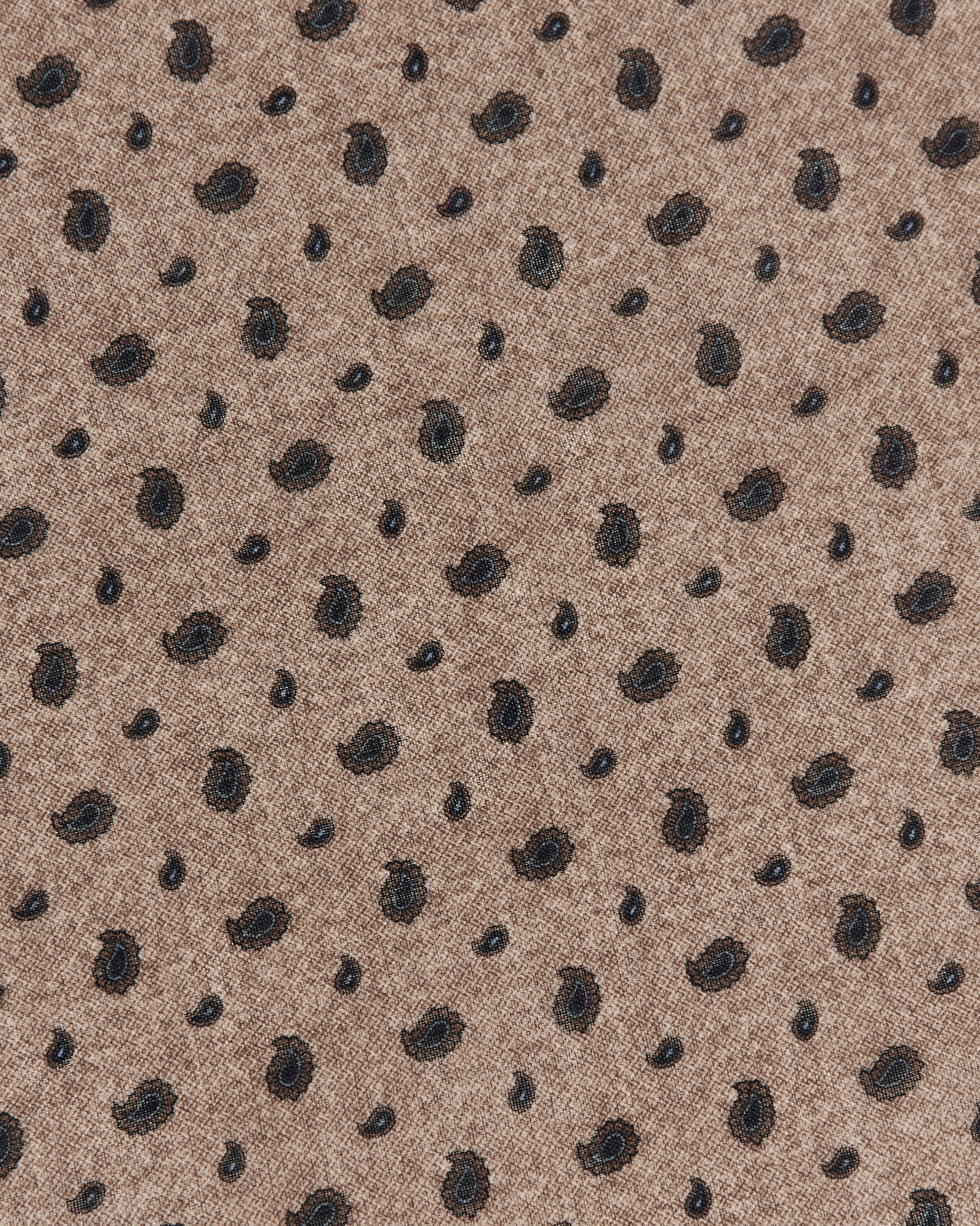 Uomini | Sciarpe | Amanda Christensen | Wool Printed Paisley Bandana Beige