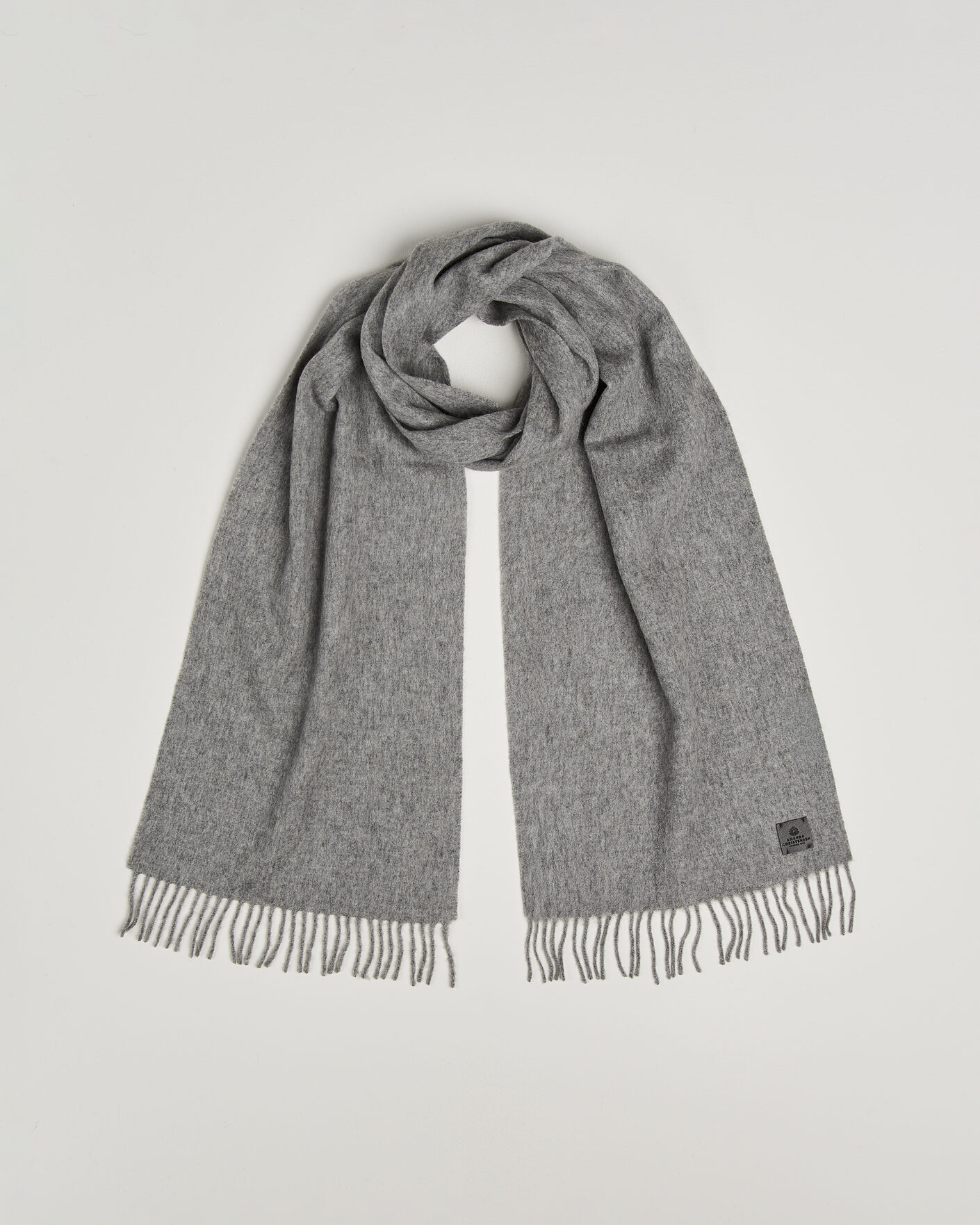 Uomini | Sciarpe | Amanda Christensen | Wool Scarf Light Grey Melange