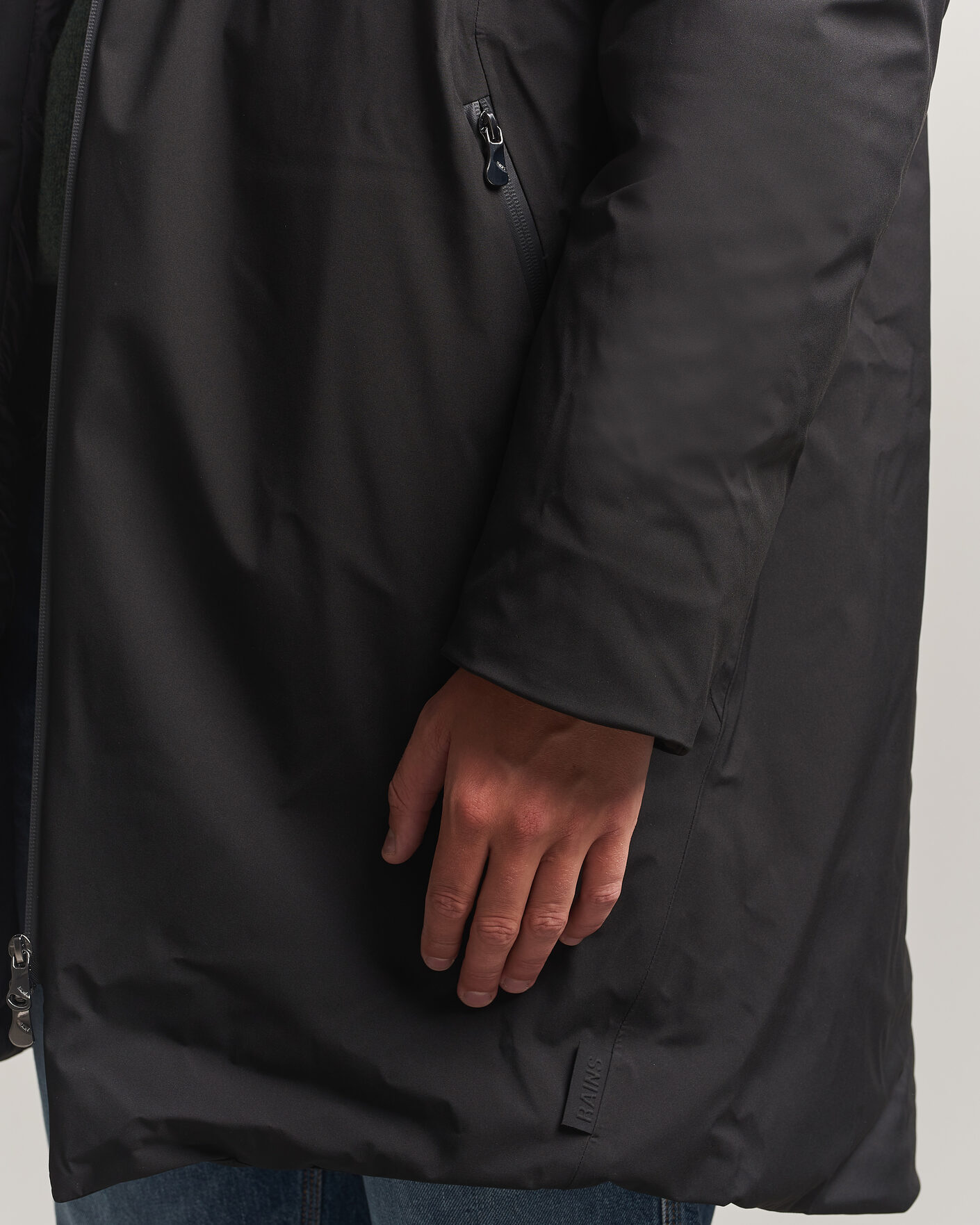 Uomini | Giacche | RAINS | Sarna Long Puffer Jacket Black