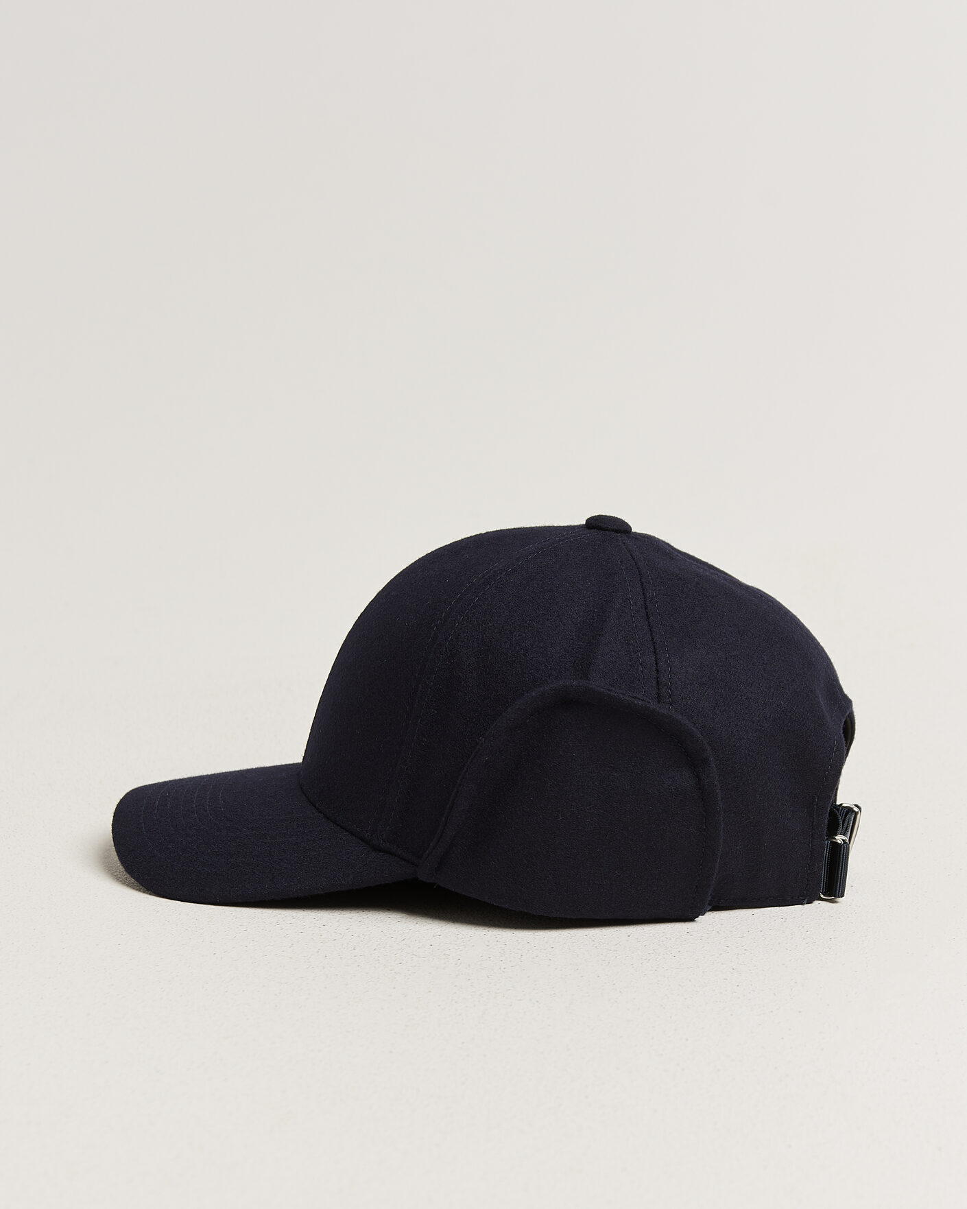 Uomini | Cappelli & Berretti | Varsity Headwear | Merino Wool Earflap Baseball Cap Dark Navy