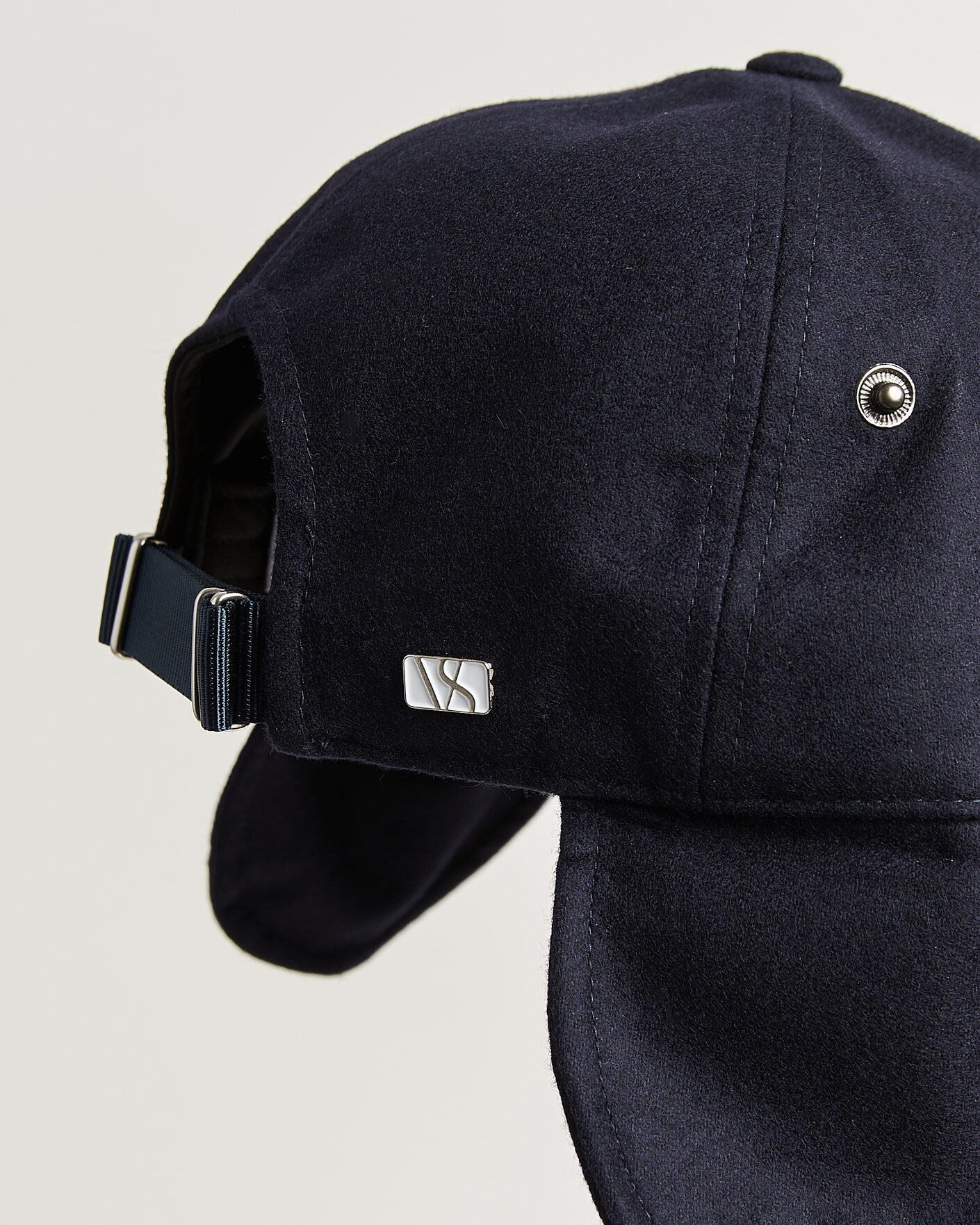 Uomini | Cappelli & Berretti | Varsity Headwear | Merino Wool Earflap Baseball Cap Dark Navy