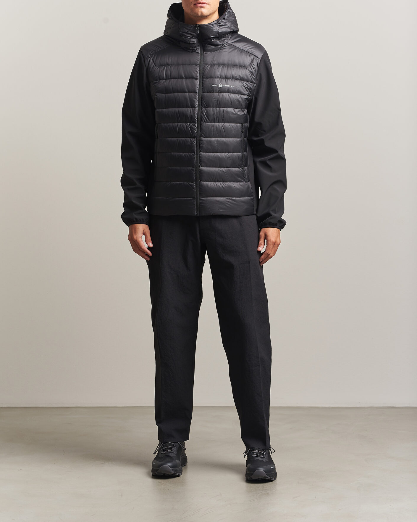 Uomini | Giacche | Sail Racing | Spray Down Hooded Hybrid Jacket Carbon