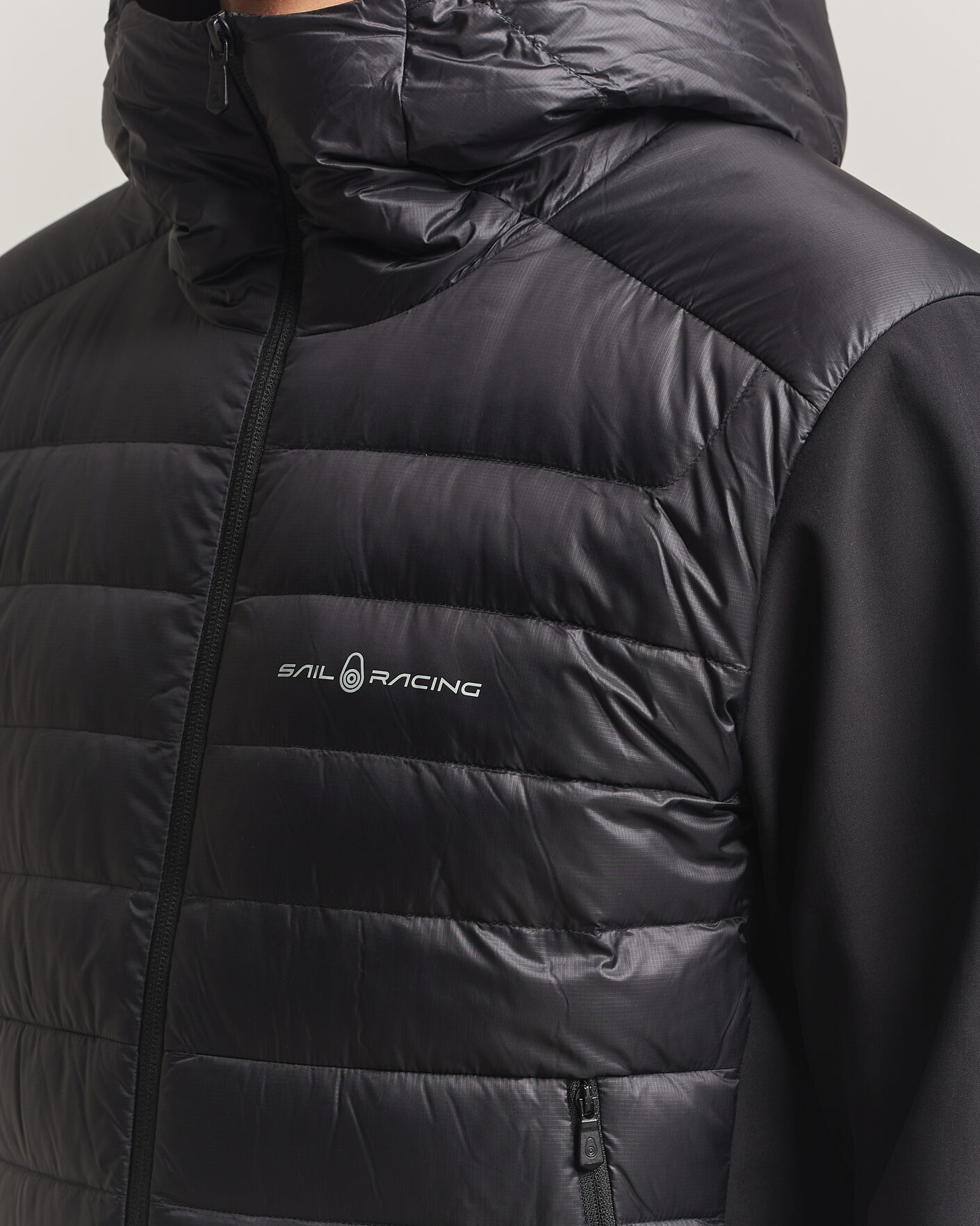 Uomini | Giacche | Sail Racing | Spray Down Hooded Hybrid Jacket Carbon
