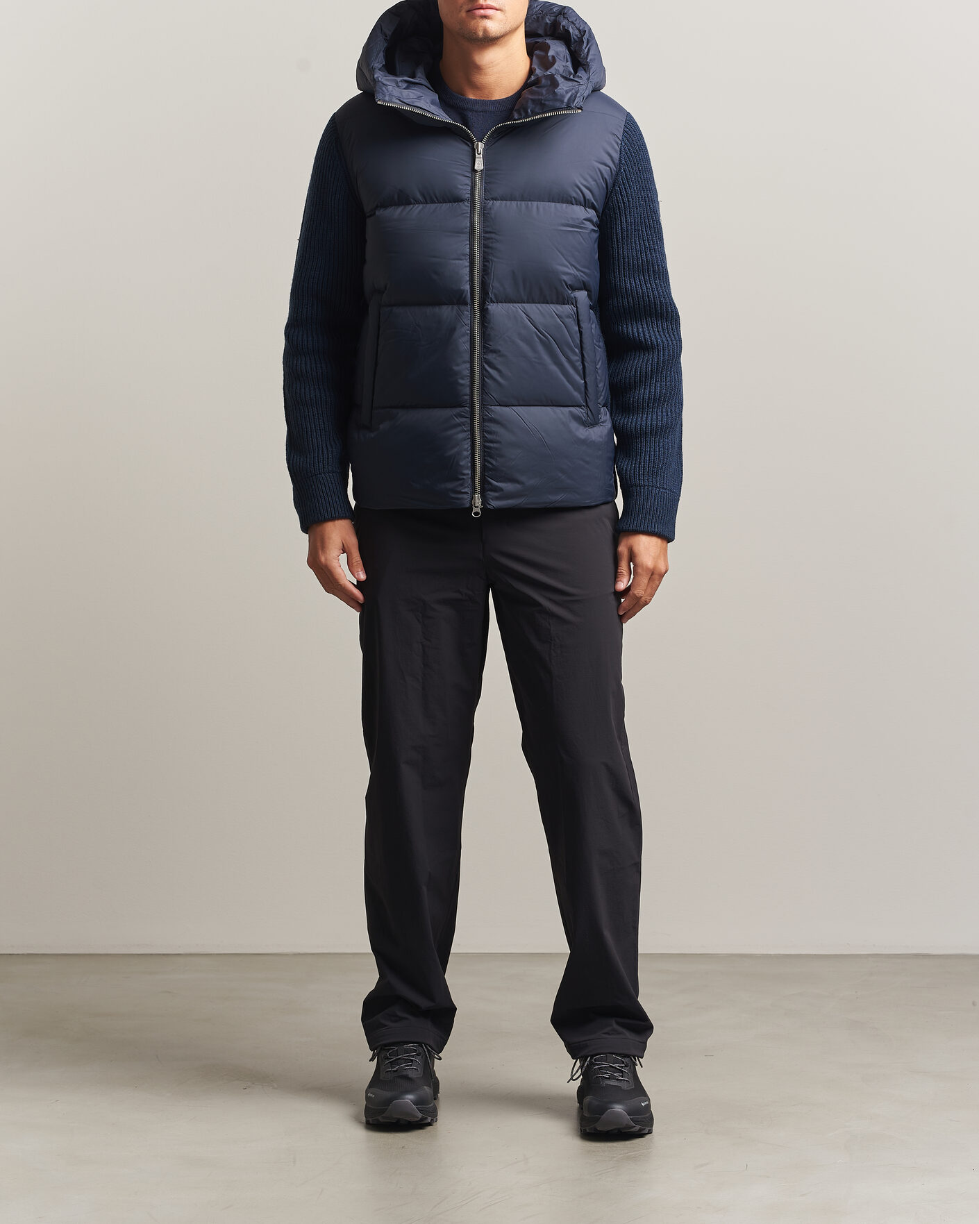 Uomini | Giacche | Sail Racing | Ridge Hooded Hybrid Jacket Dark Navy