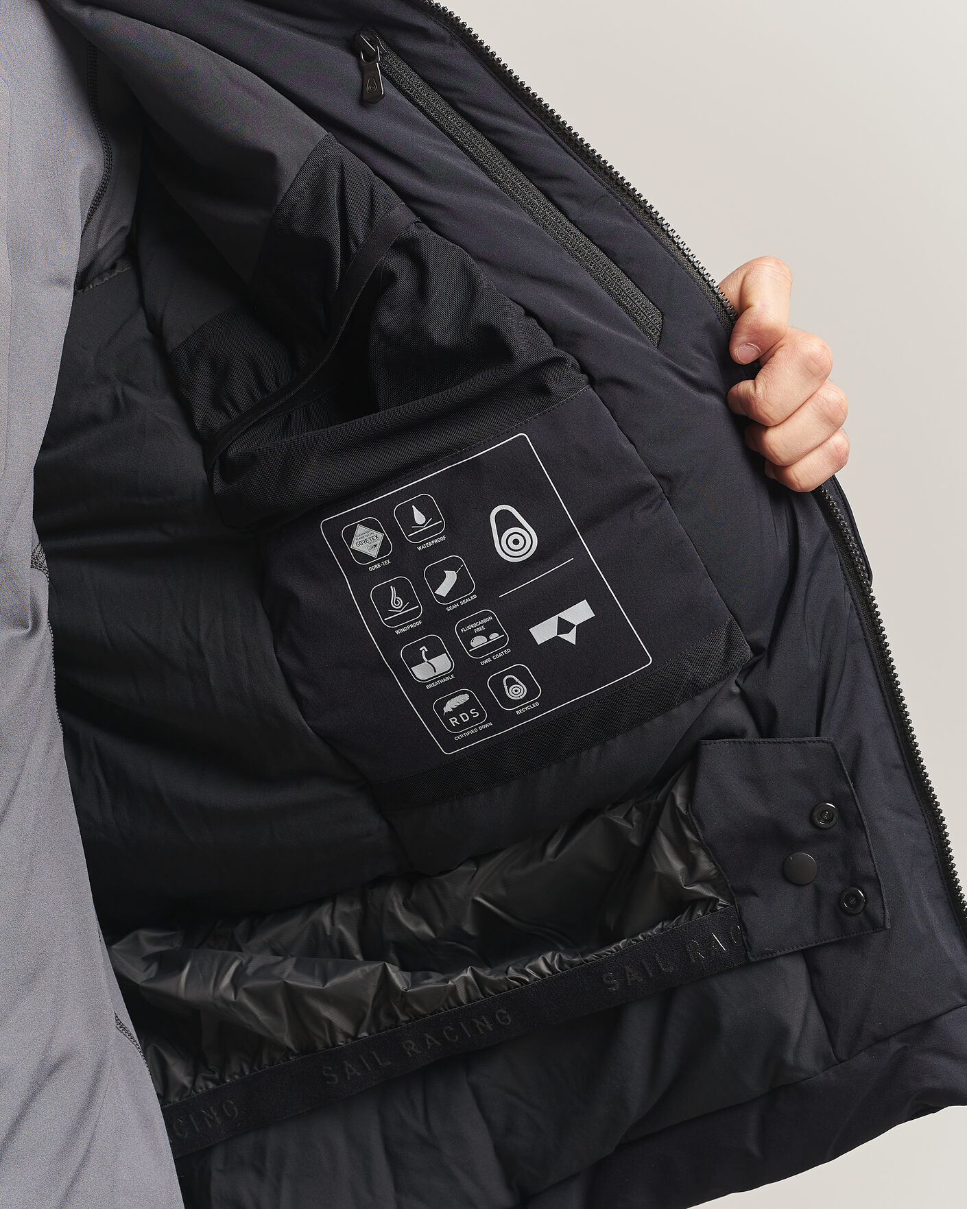 Uomini | Giacche | Sail Racing | Polar Gore-Tex Hooded Jacket Carbon