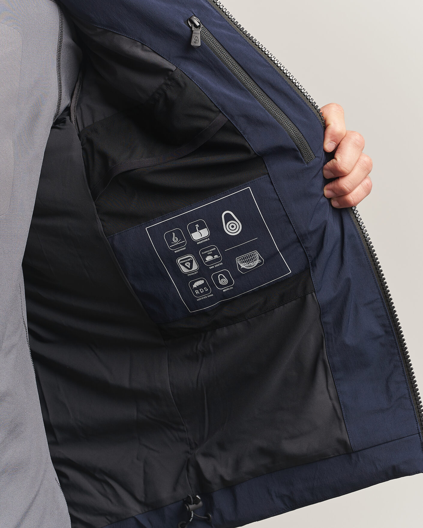 Uomini | Giacche | Sail Racing | Arc Down Hooded Jacket Dark Navy