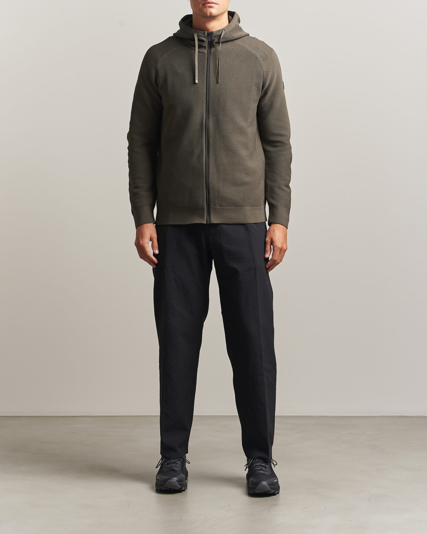 Uomini | Maglieria | Sail Racing | Element Seamless Full Zip Hoodie Mud Green
