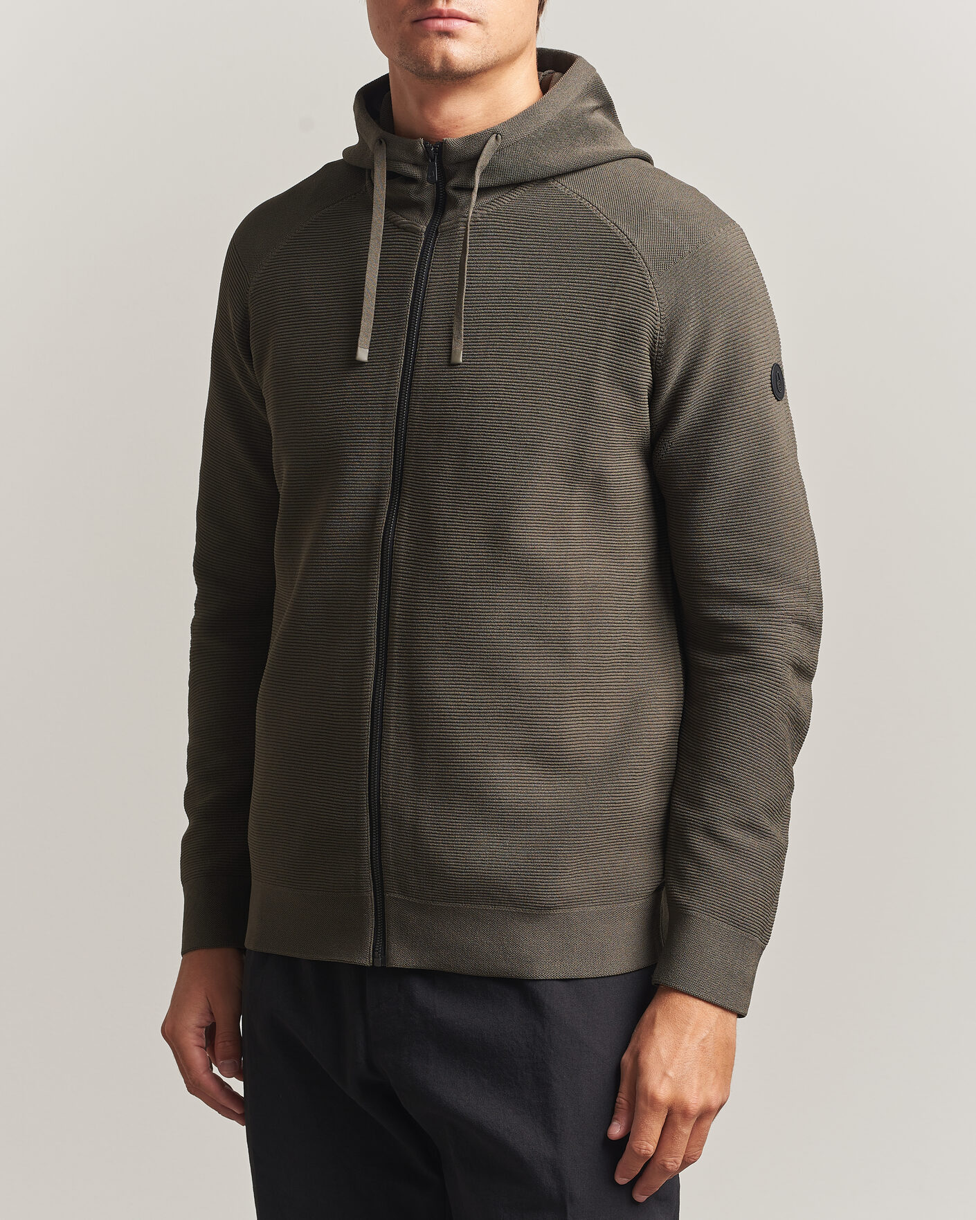 Uomini | Maglieria | Sail Racing | Element Seamless Full Zip Hoodie Mud Green