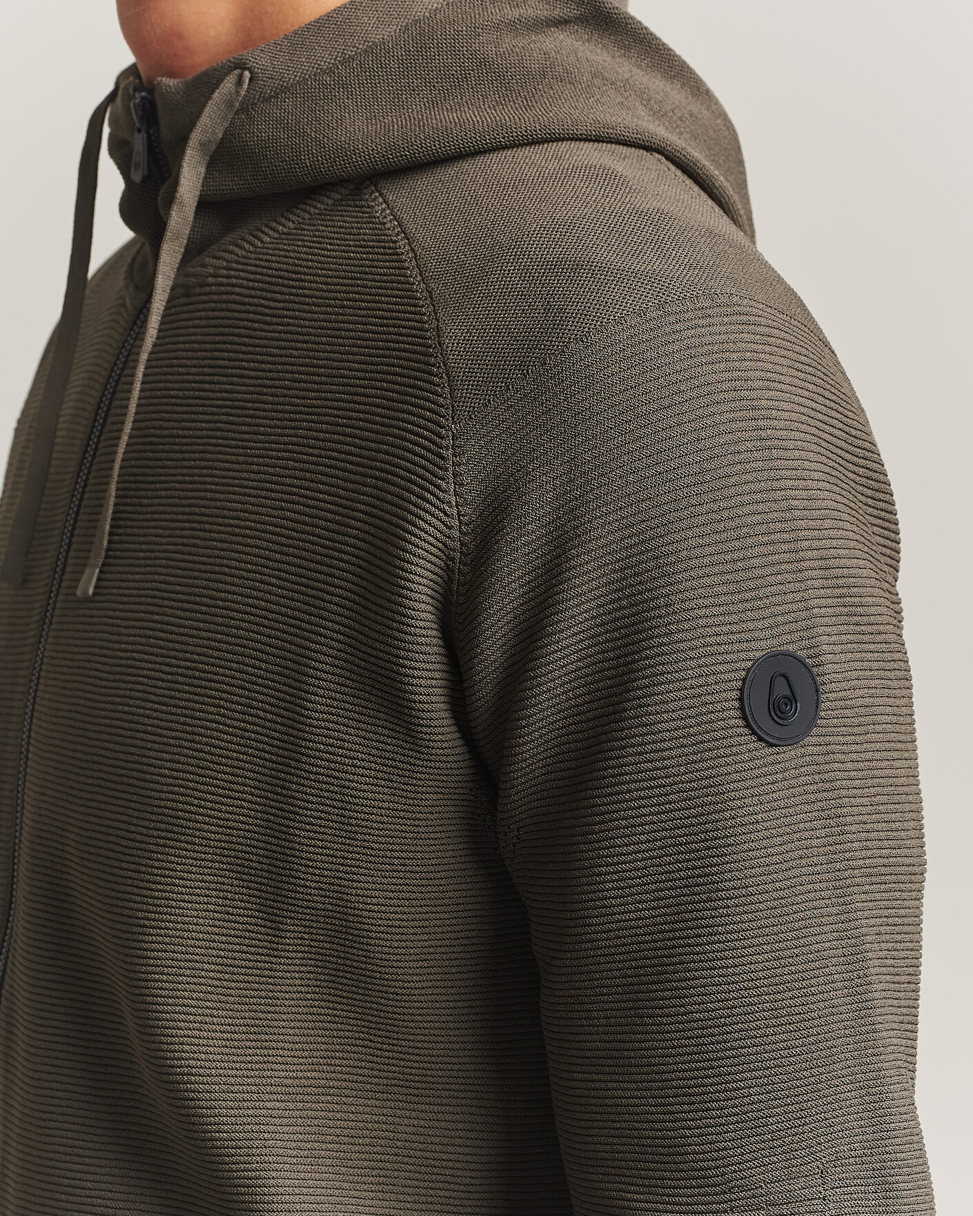 Uomini | Maglieria | Sail Racing | Element Seamless Full Zip Hoodie Mud Green