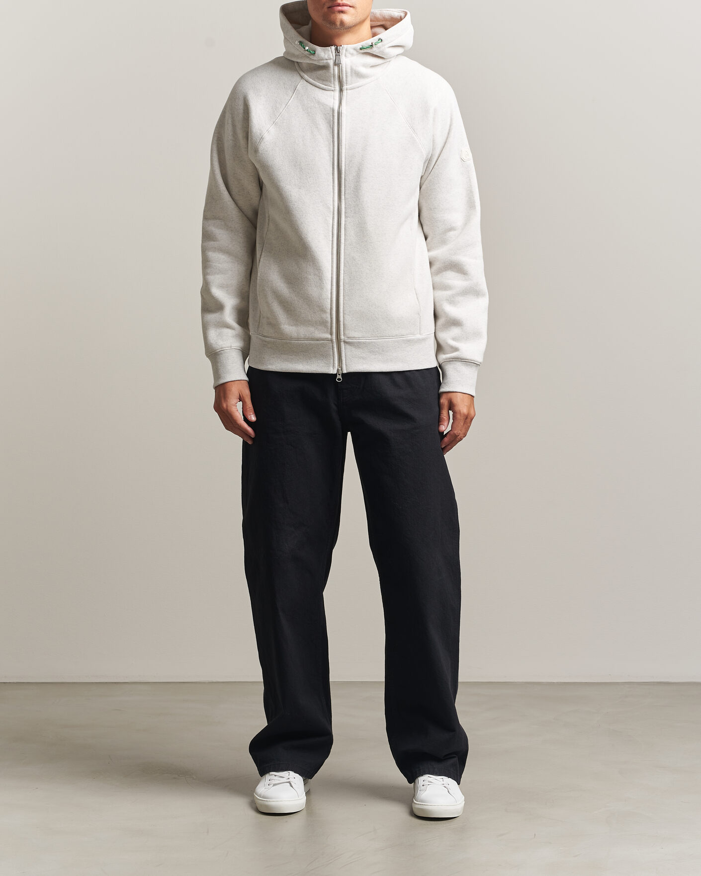 Uomini | Maglieria | Sail Racing | Flow Full Zip Hoodie Light Grey Melange