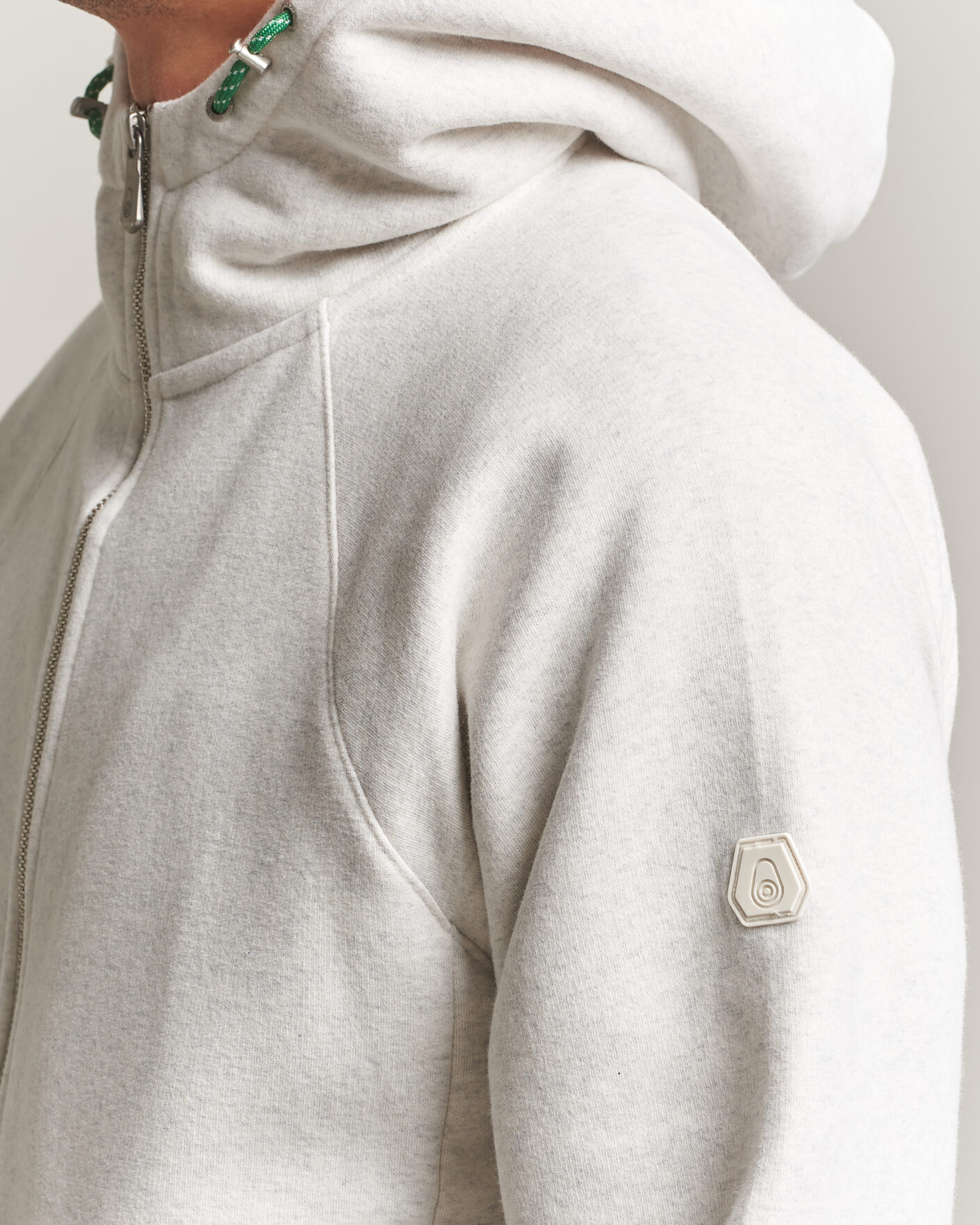 Uomini | Maglieria | Sail Racing | Flow Full Zip Hoodie Light Grey Melange
